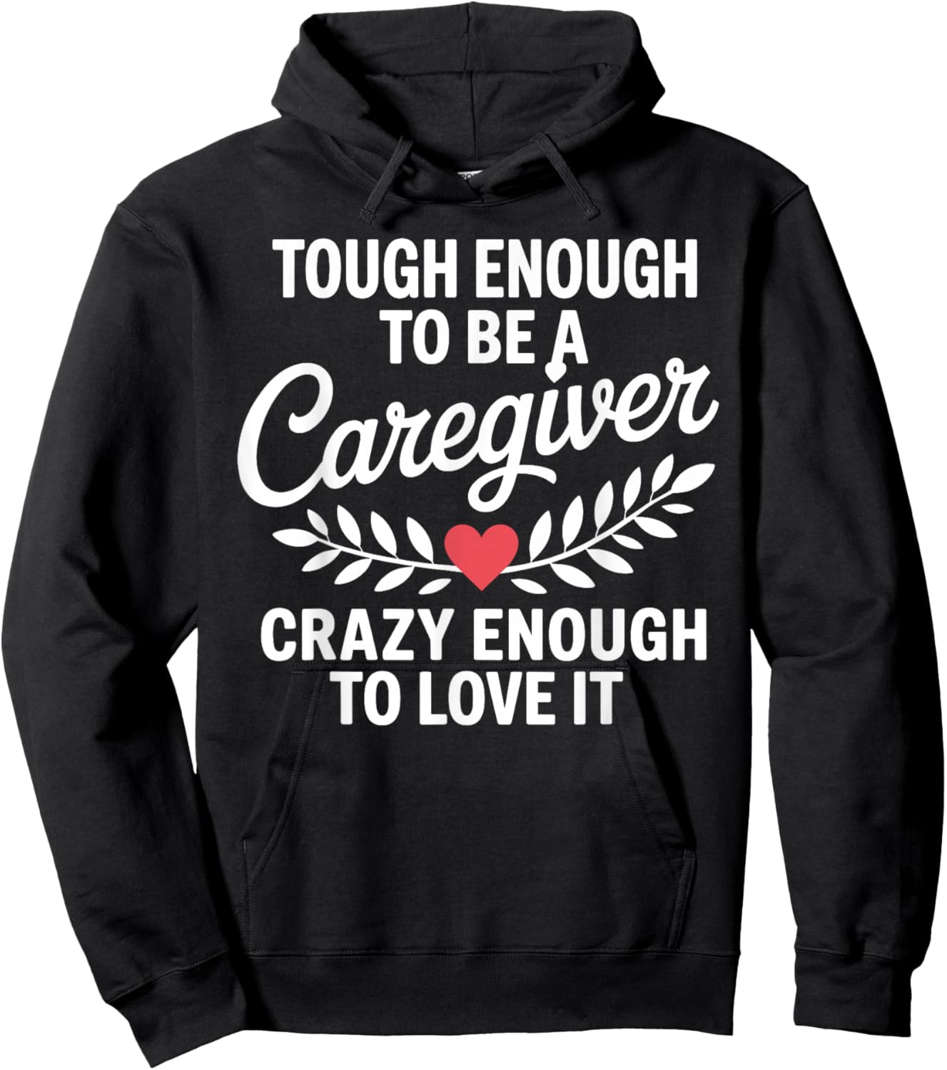 Funny Caregiver Art Men Girls Caregiving Caregiver Hoodie - Hoodie | Black