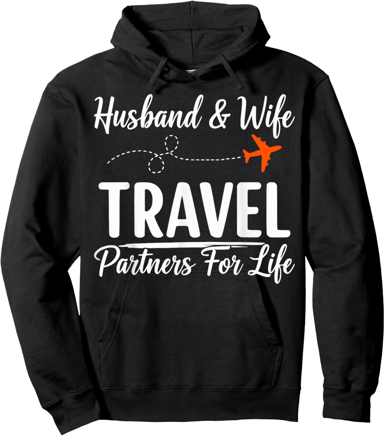 Hubby Wife Couples Hoodie - Hoodie | Black