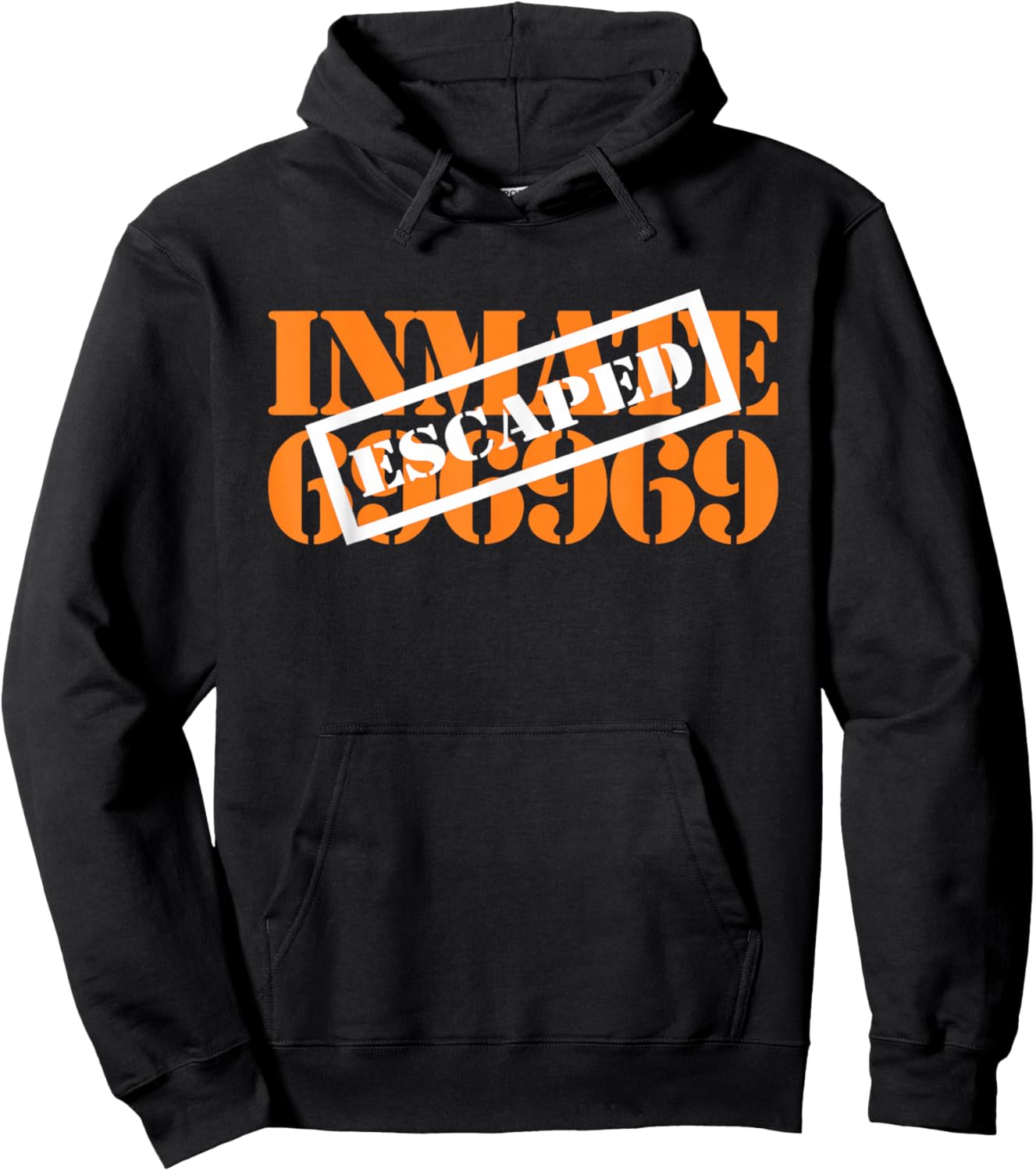 Orange State Prison Inmate County Jail Halloween Costume Hoodie - Hoodie | Black