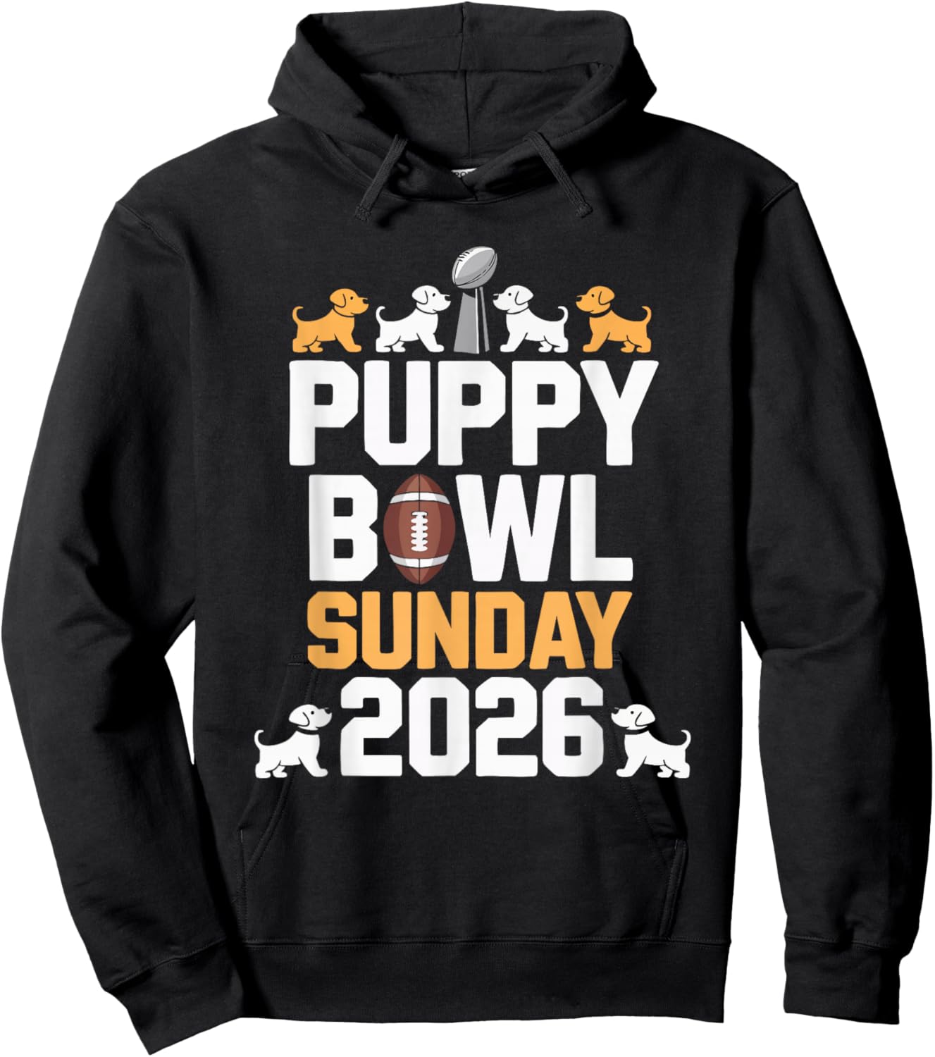 Puppy Bowl Sunday 2026 Hoodie - Hoodie | Black