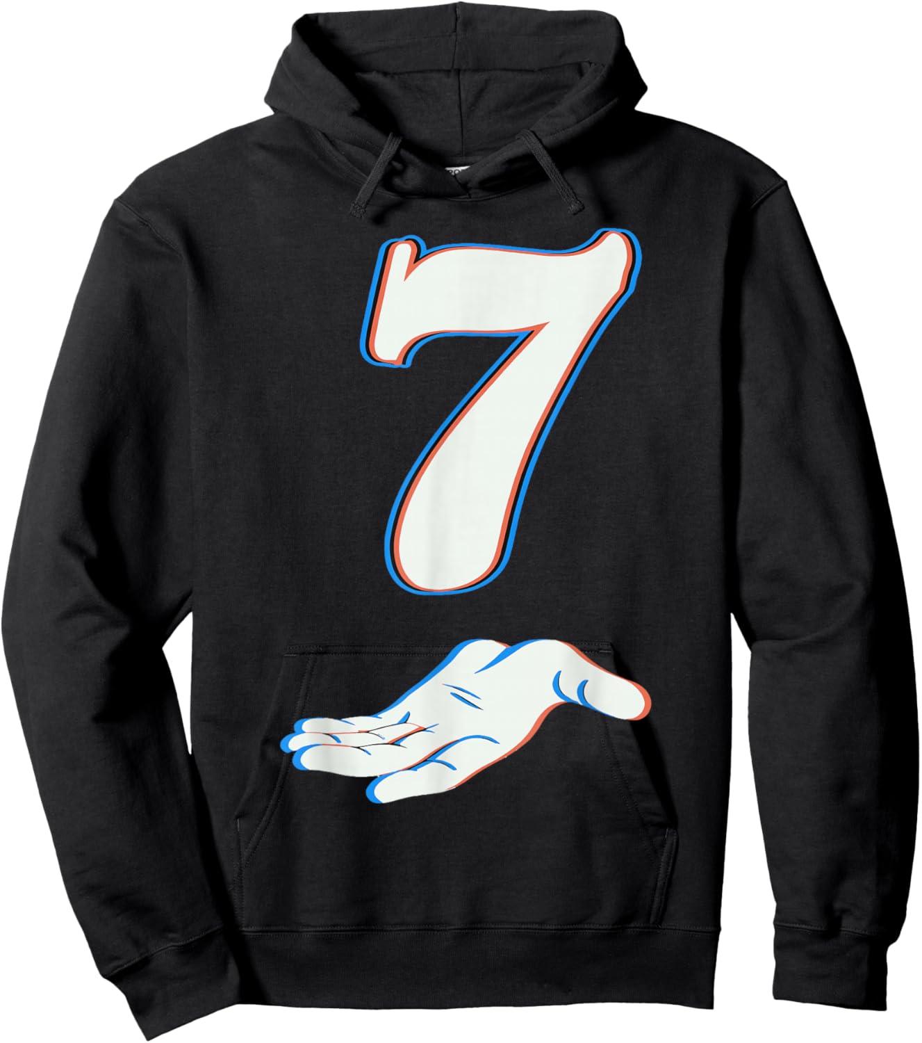 Number 7 Matching 67 Six Seven Meme Couple Halloween Costume Hoodie - Hoodie | Black