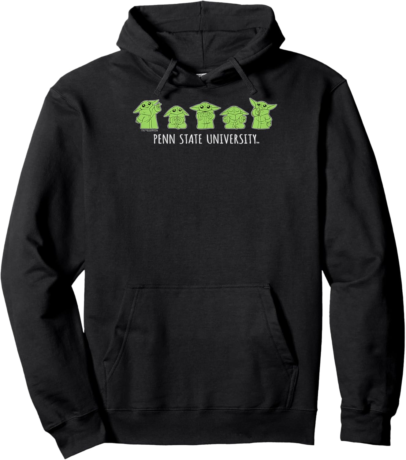 Penn State Nittany Lions Star Wars Grogu Hoodie - Hoodie | Black