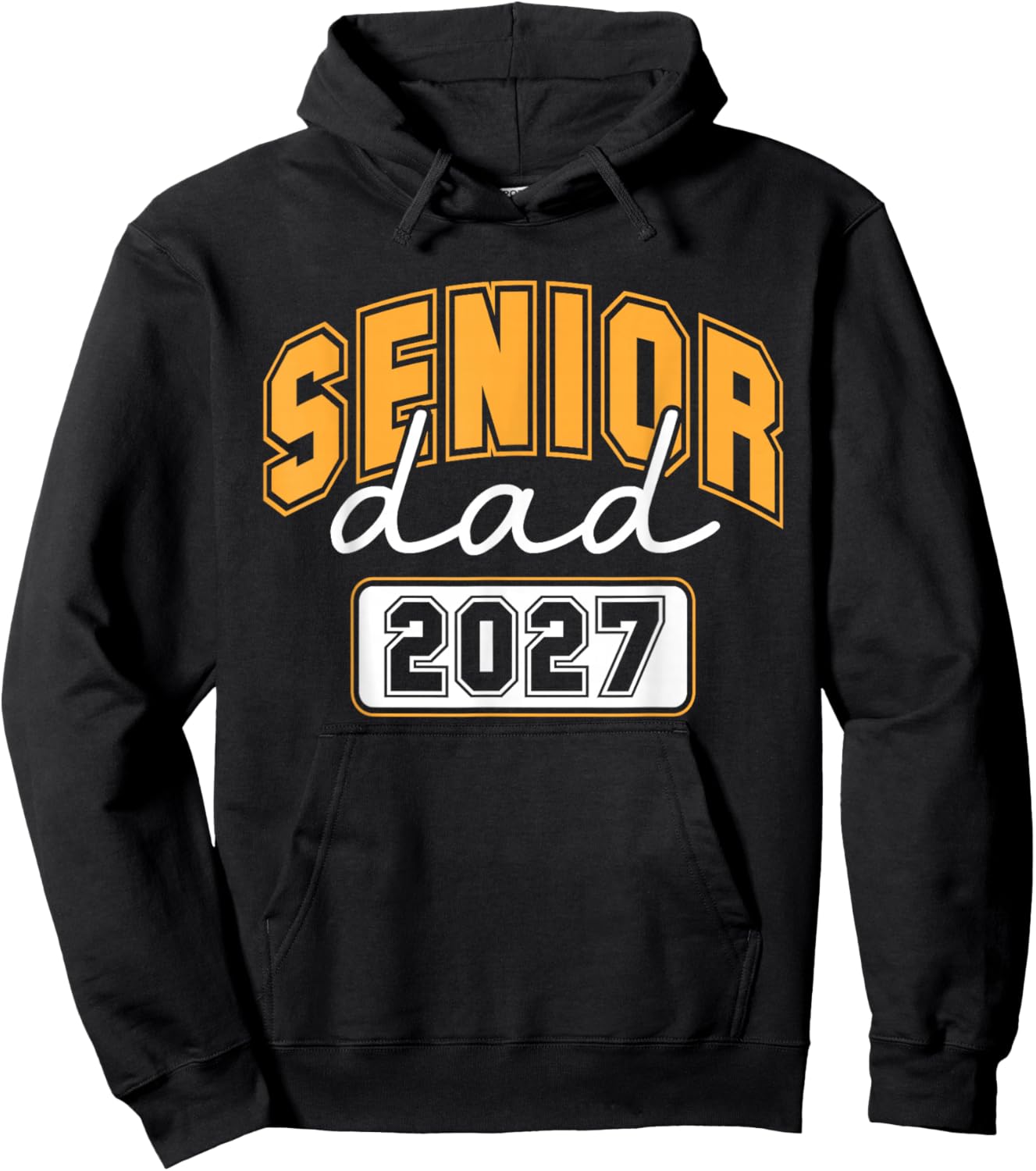 Senior dad 2027 Hoodie - Hoodie | Black
