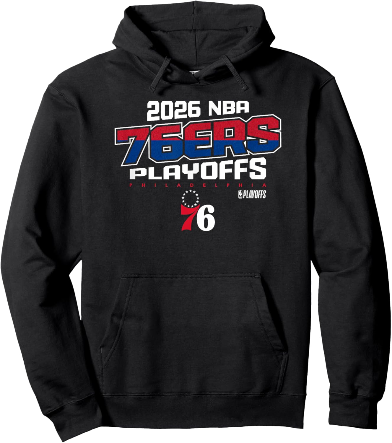 NBA Official 2026 Playoffs Philadelphia 76ers Next Level Hoodie - Hoodie | Black