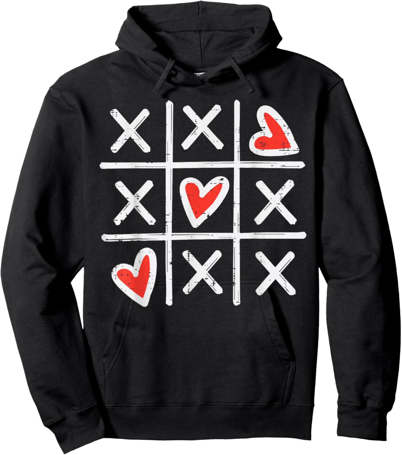 Valentines Day Game Hearts Xs Cute Women Girls Kids Hoodie - Hoodie | Black