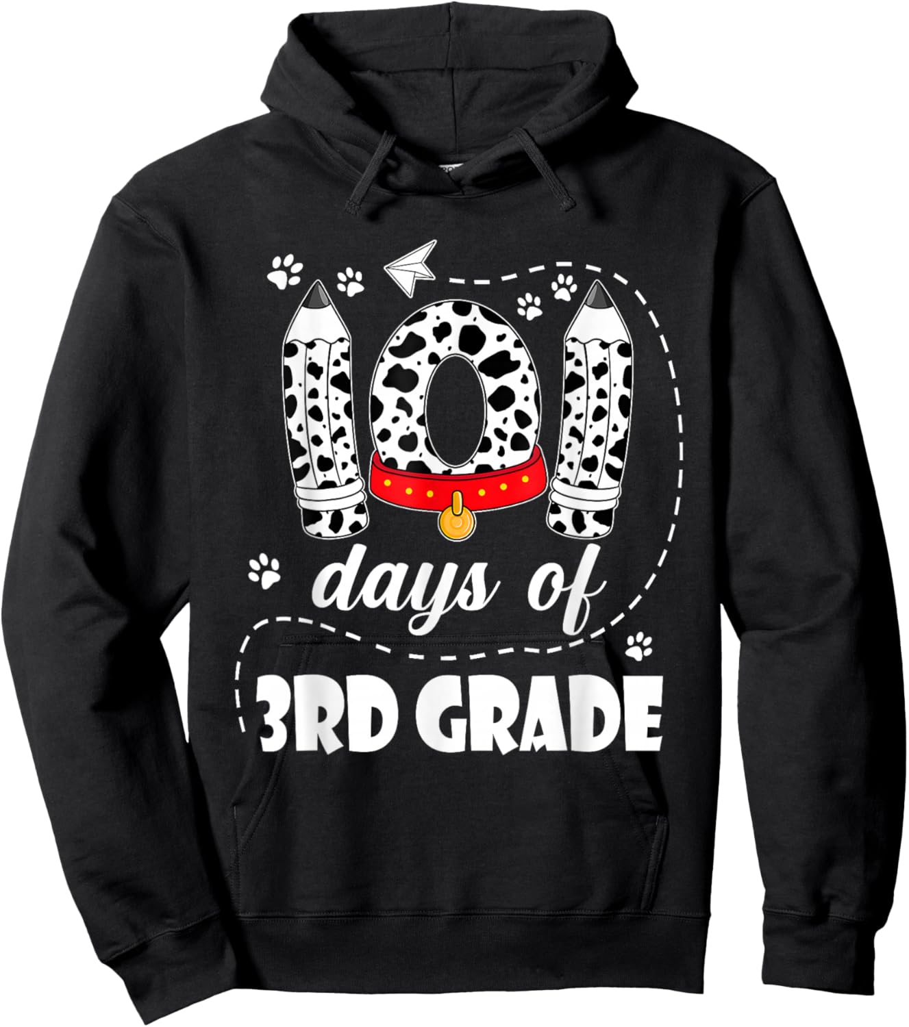 101 Days of 3rd Grade 100 Days of School Kids Teacher Hoodie - Hoodie | Black