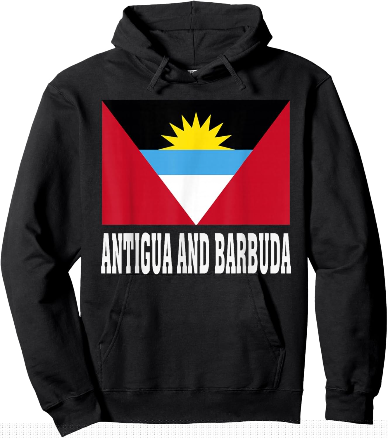 Antigua and Barbuda Flag Patriotic National Roots Souvenir Hoodie - Hoodie | Black