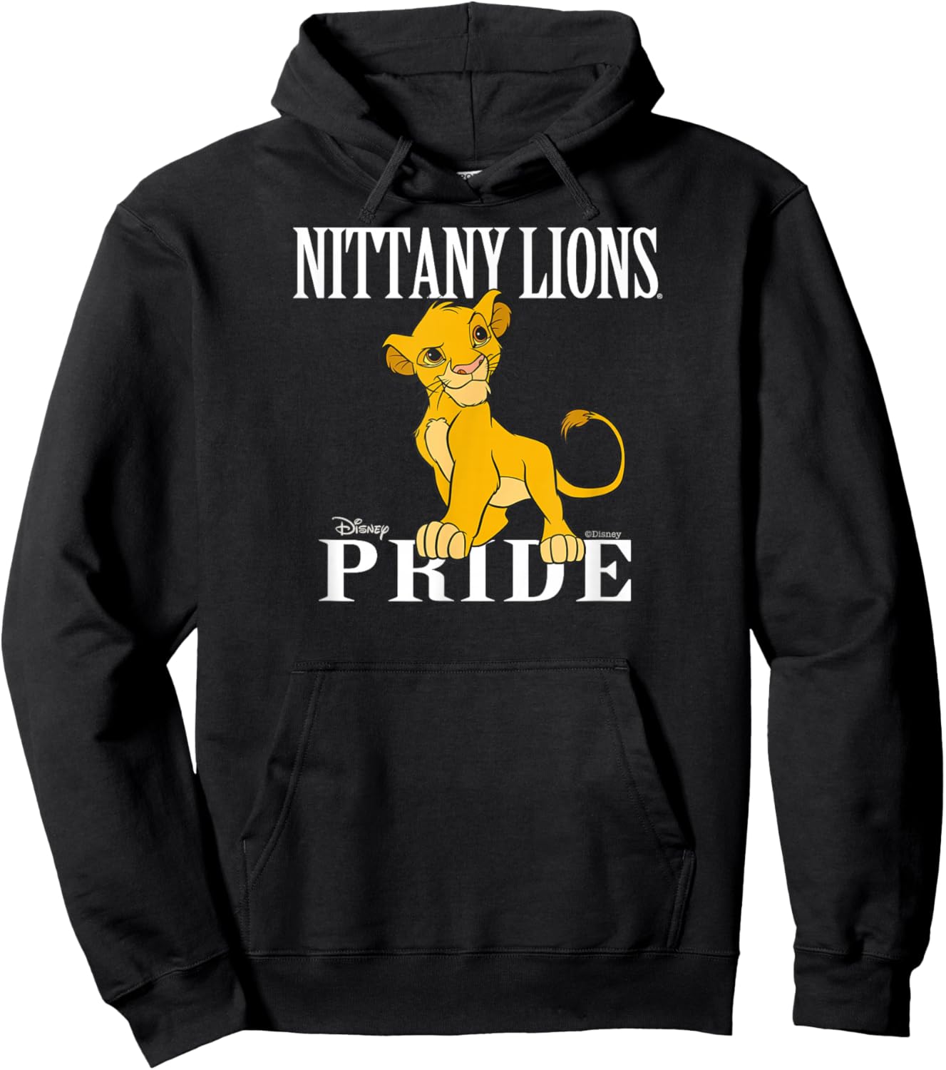 Penn State Nittany Lions Lion King Simba Navy Hoodie - Hoodie | Black