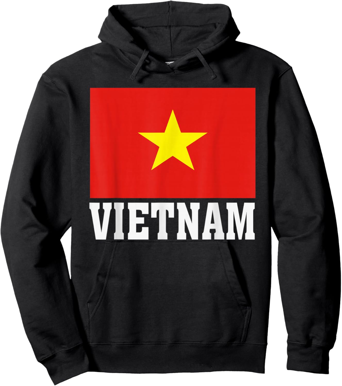 Vietnam Flag Patriotic National Roots Souvenir Hoodie - Hoodie | Black