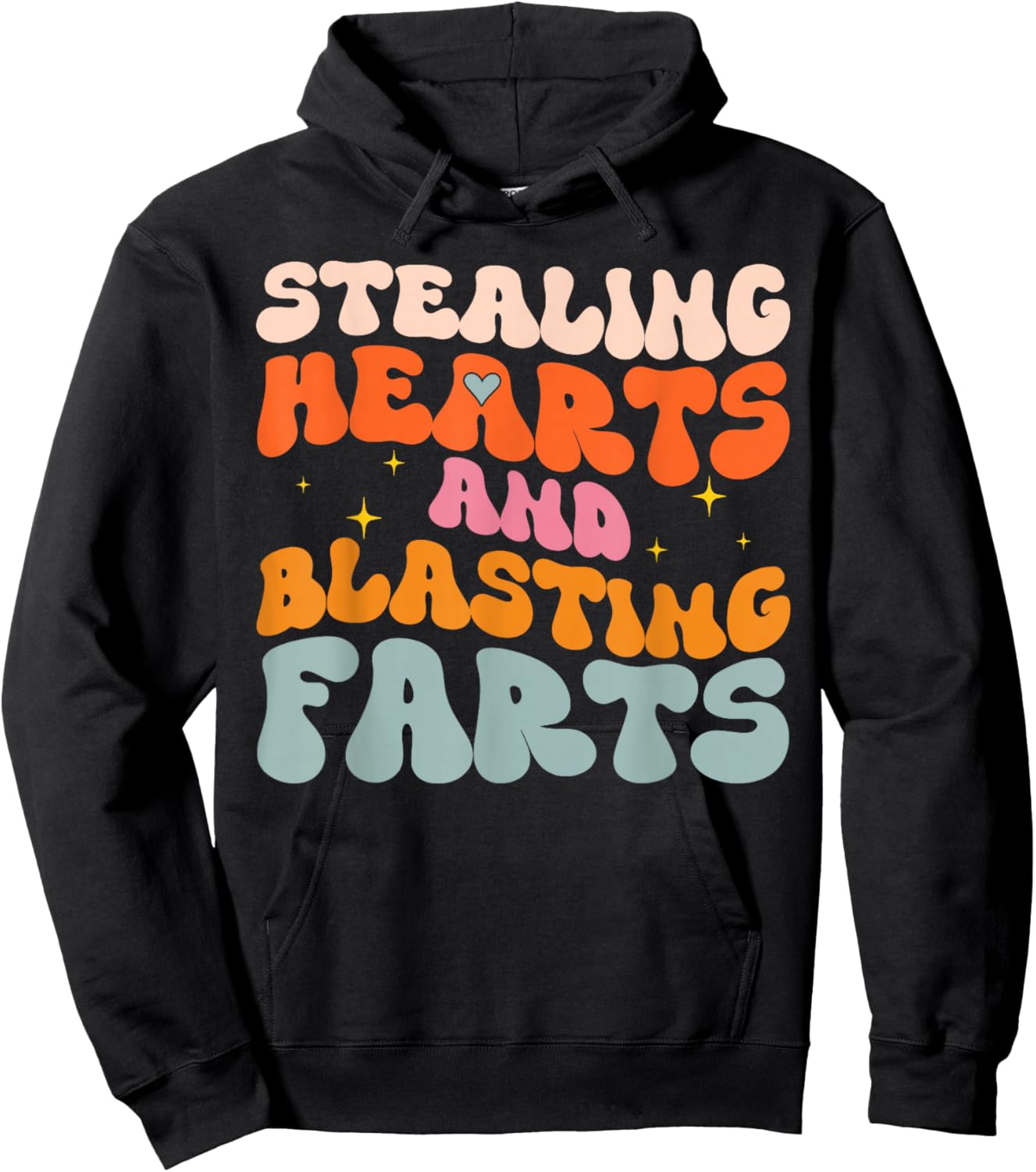 Stealing Hearts and Blasting Farts Funny Meme Adult Humor Hoodie - Hoodie | Black