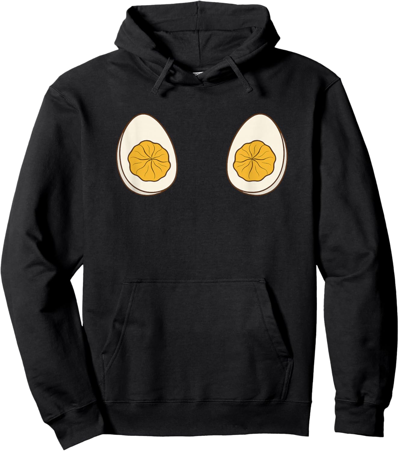 I'm Just Here for The Deviled Eggs Funny Couple Hoodie - Hoodie | Black