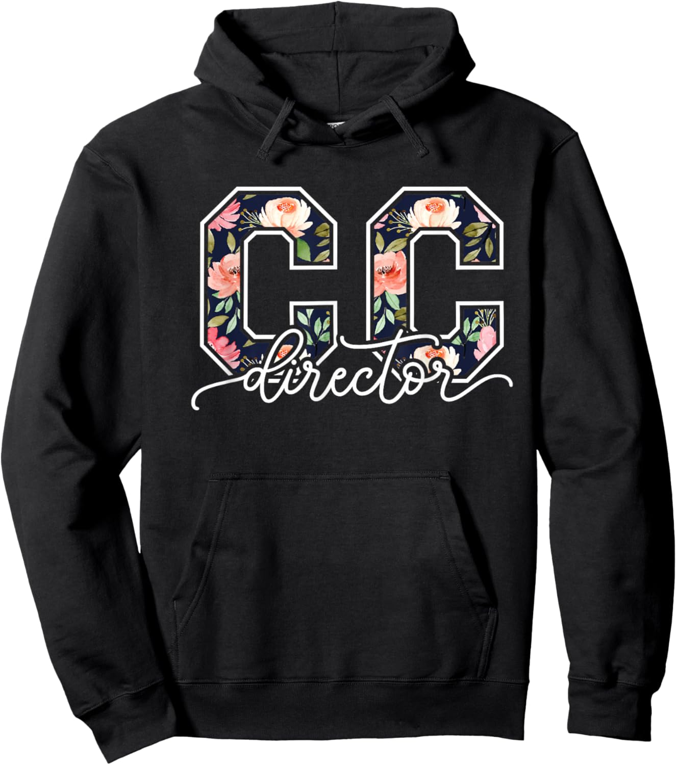 Classical Conversations Floral Design for CC Director Hoodie - Hoodie | Black