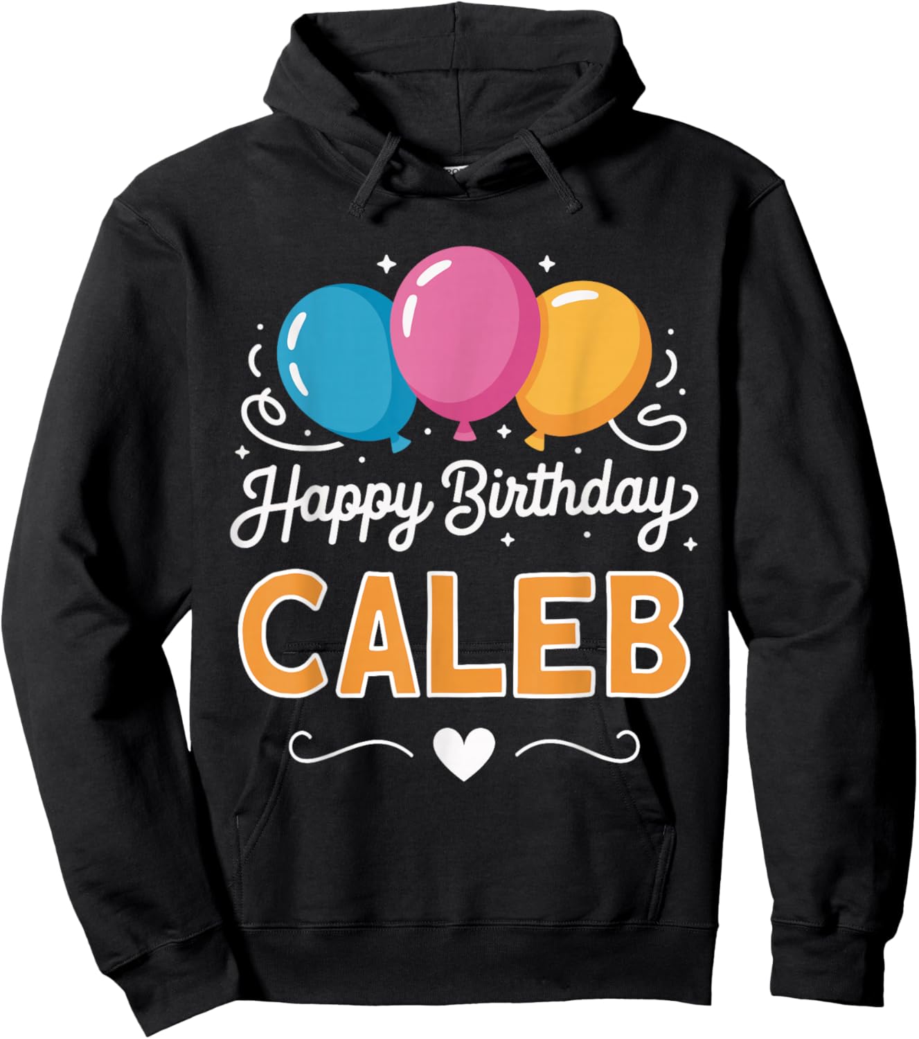Happy Birthday Caleb Hoodie - Hoodie | Black
