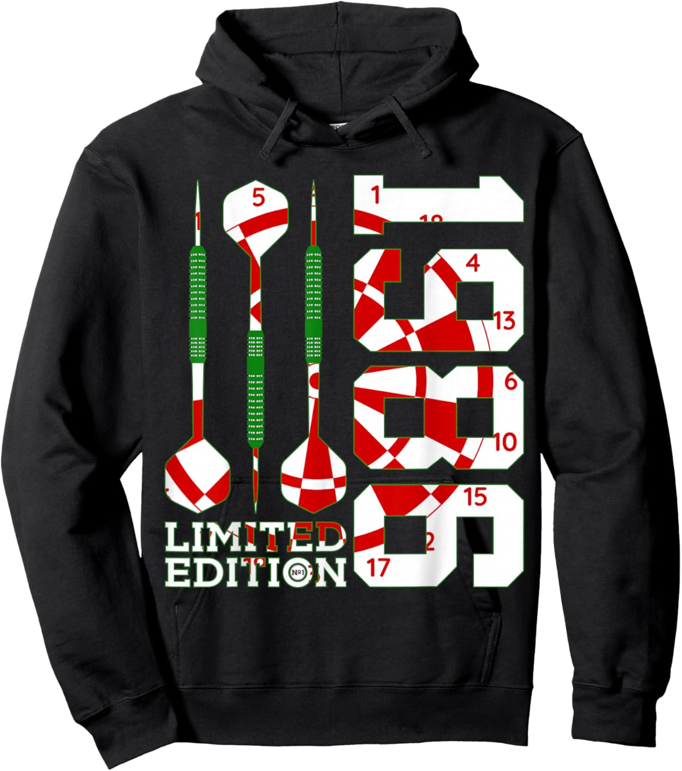 Limited Edition 1986 Darts 40TH Birthday Hoodie - Hoodie | Black