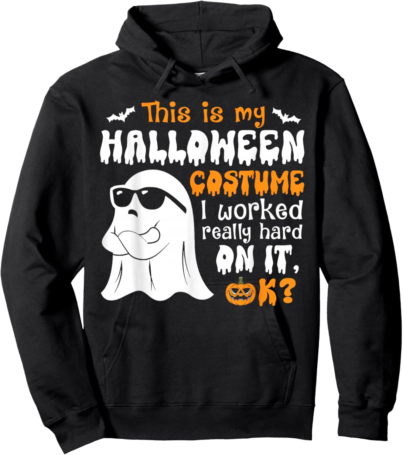 Funny Easy This is My Halloween Costume DIY Last Minute Hoodie - Hoodie | Black