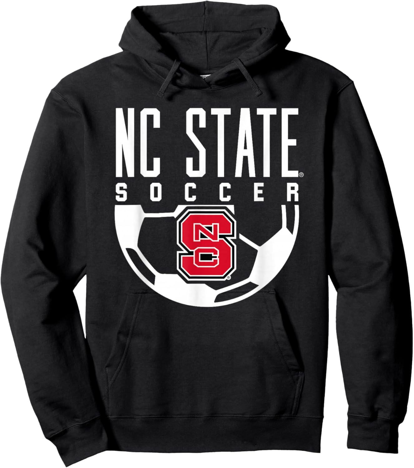 NC State Wolfpack Soccer Ball Hoodie - Hoodie | Black
