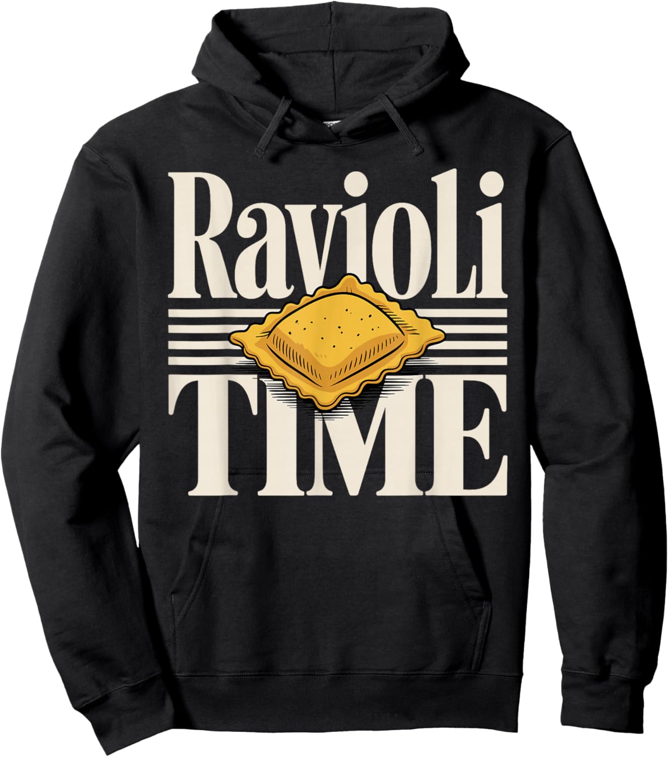 Funny Ravioli Art Women Pasta Ravioli Lover Ravioli Hoodie - Hoodie | Black