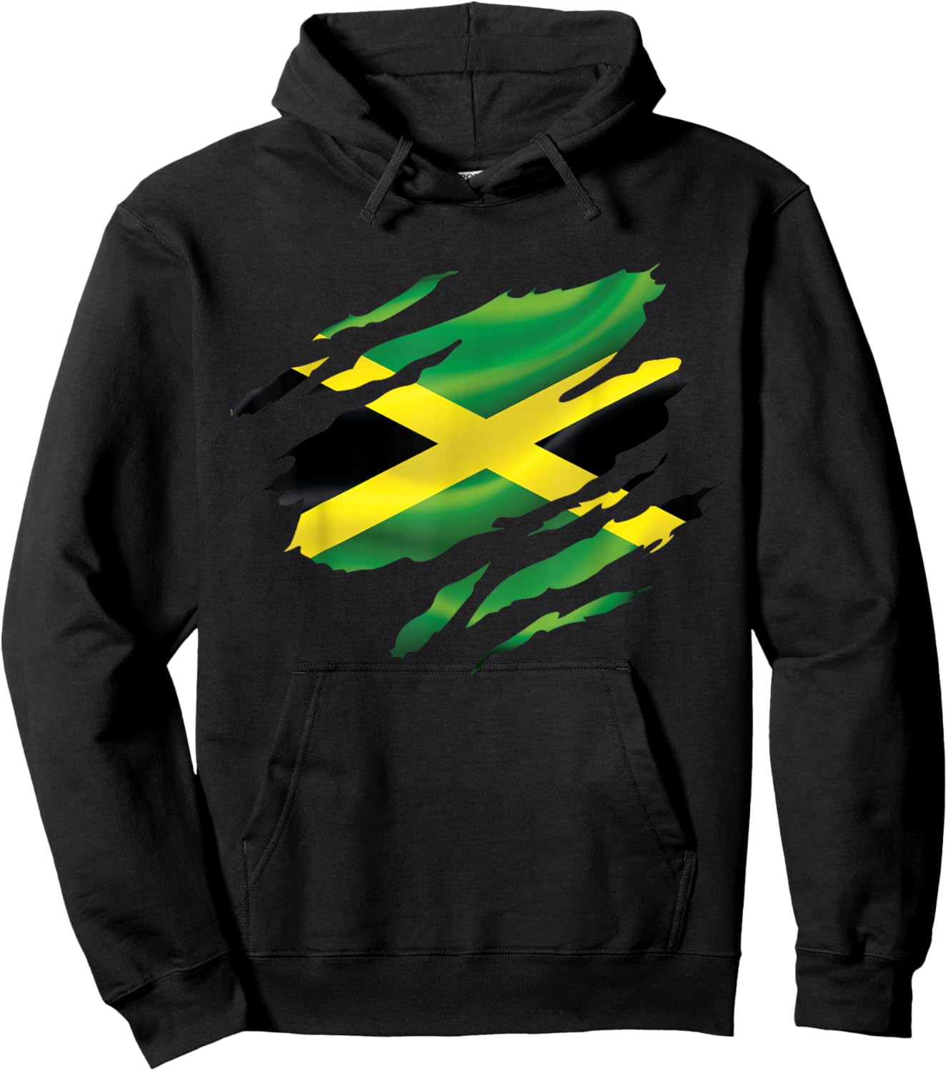 Jamaica Flag Proud Jamaican Roots Lover Kids Men Women Hoodie - Hoodie | Black
