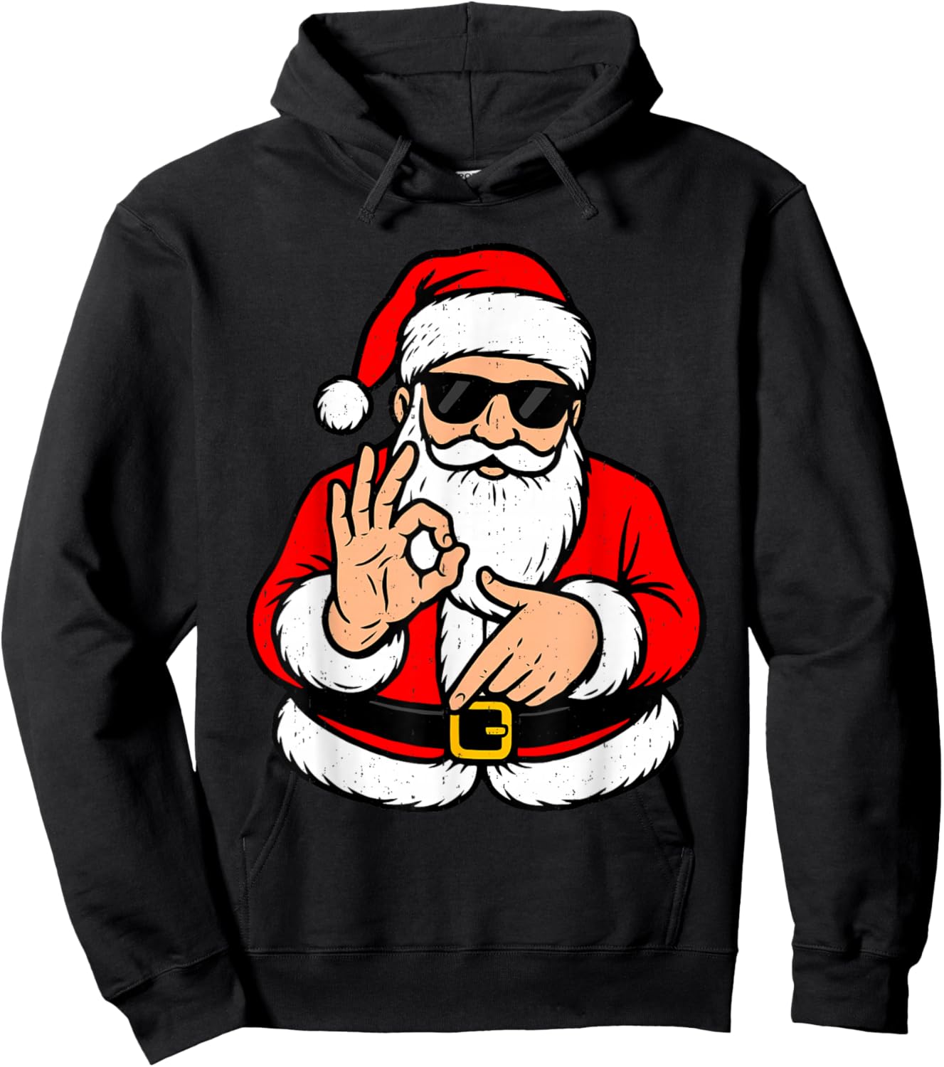 Funny Six Seven 6 7 Meme Santa Claus Xmas Holiday Christmas Hoodie - Hoodie | Black