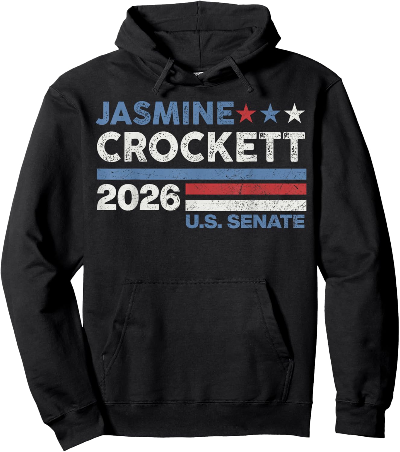 Jasmine Crockett for Texas 2026 Senate US Senator Men Women Hoodie - Hoodie | Black