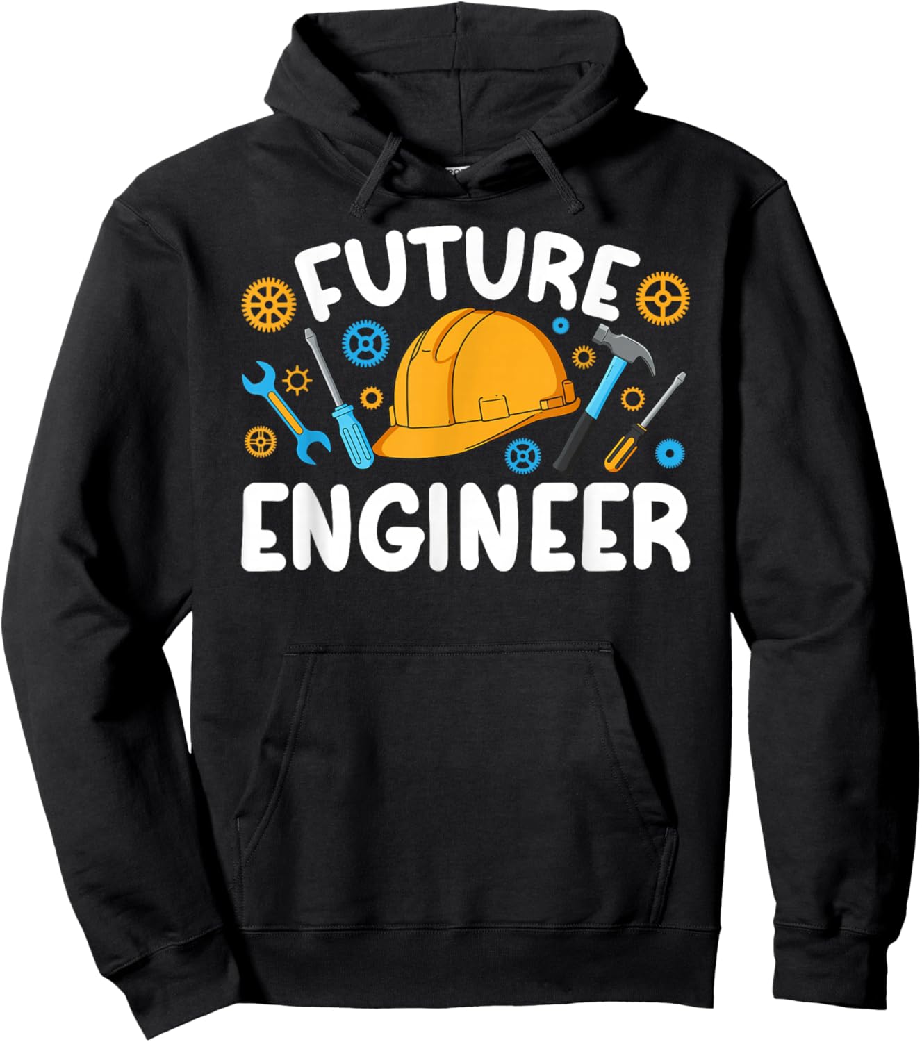 Future Engineer Kids Engineer Boy Engineering Hoodie - Hoodie | Black