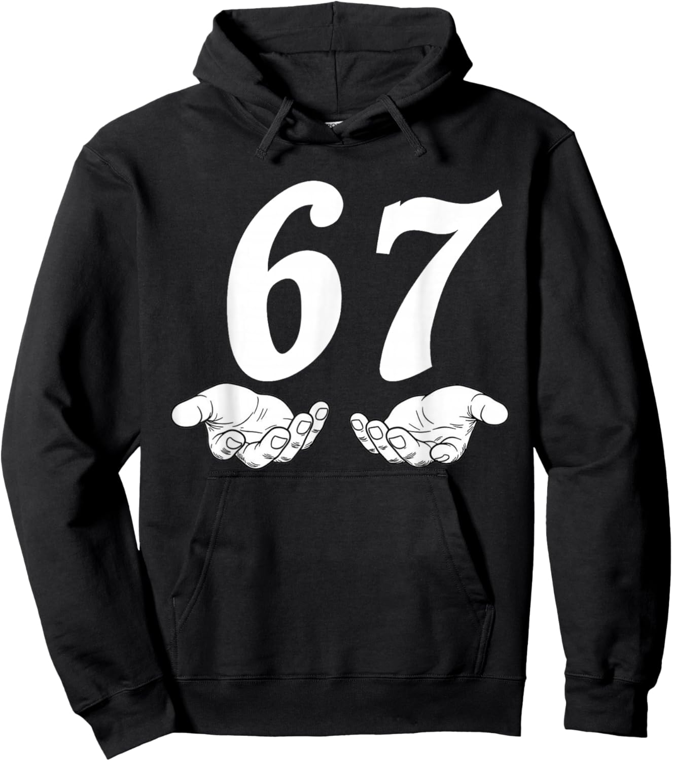 67 Six Seven Meme Hoodie - Hoodie | Black