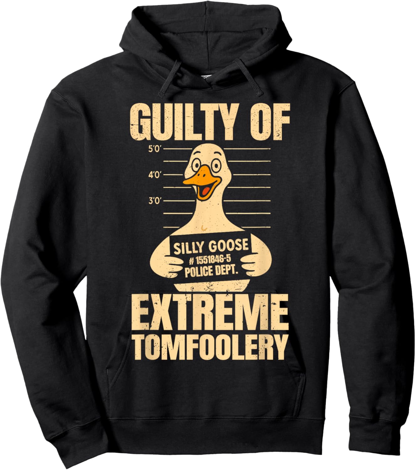 Funny Silly Goose Tomfoolery Hoodie - Hoodie | Black