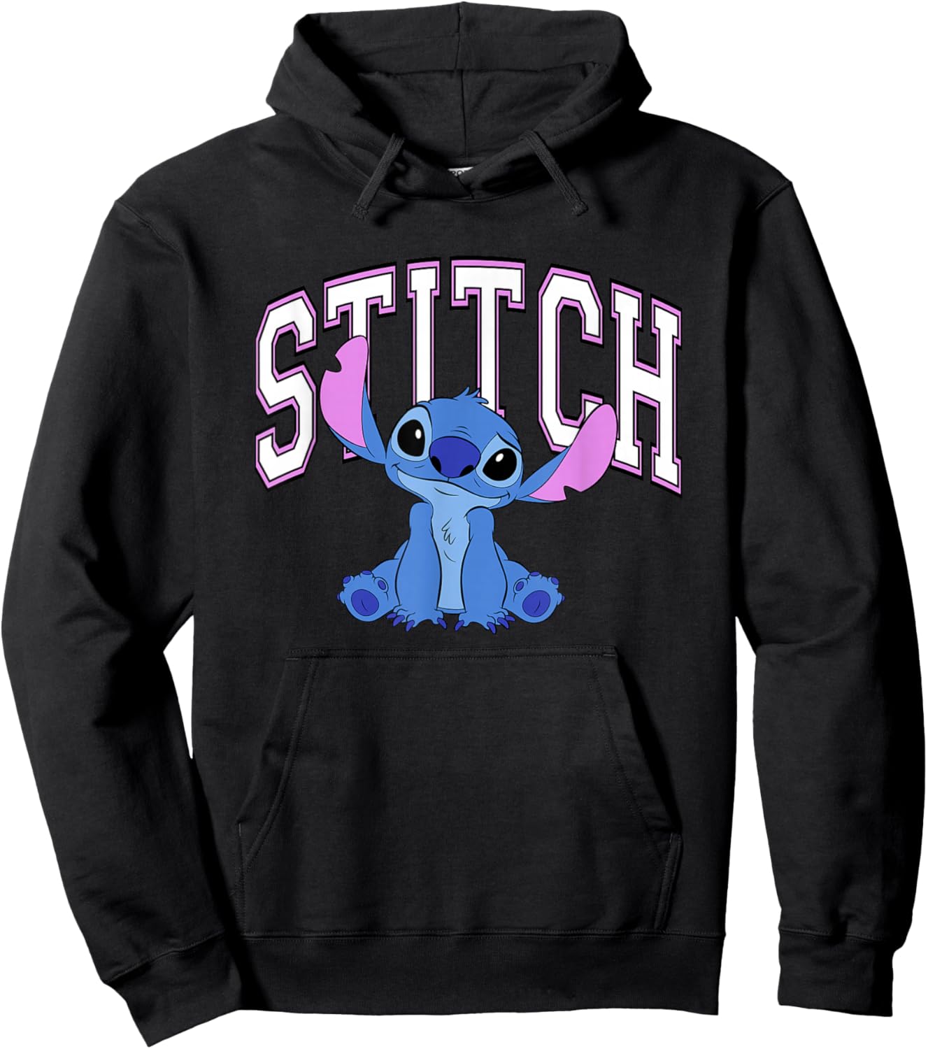 Disney Lilo and Stitch Kawaii Sitting Hoodie - Hoodie | Black