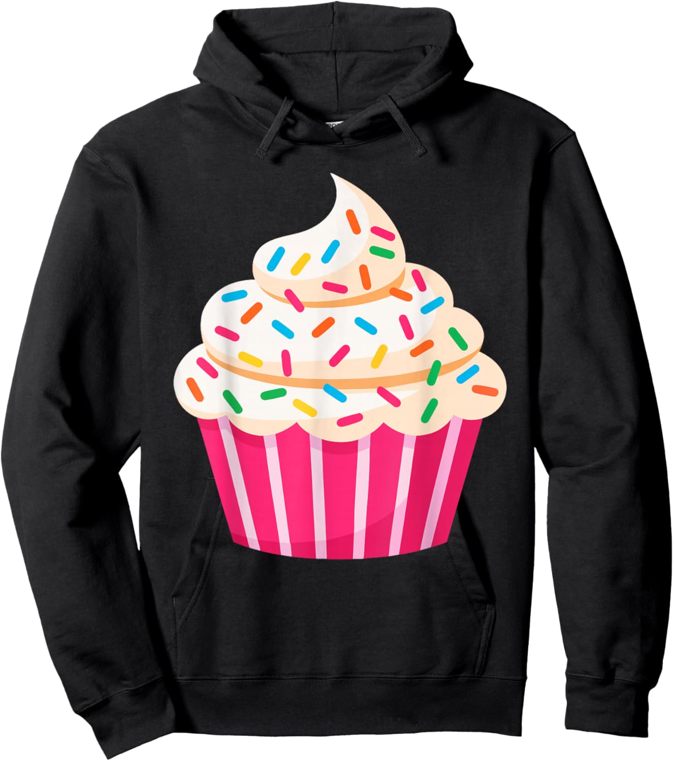 Cupcake Shirt Adult Men Women Kids Cupcake Costume Hoodie - Hoodie | Black