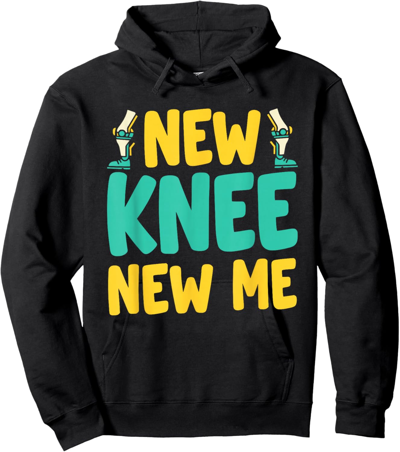 Knee Replacement Recovery New Knee New Me After Surgery Hoodie - Hoodie | Black