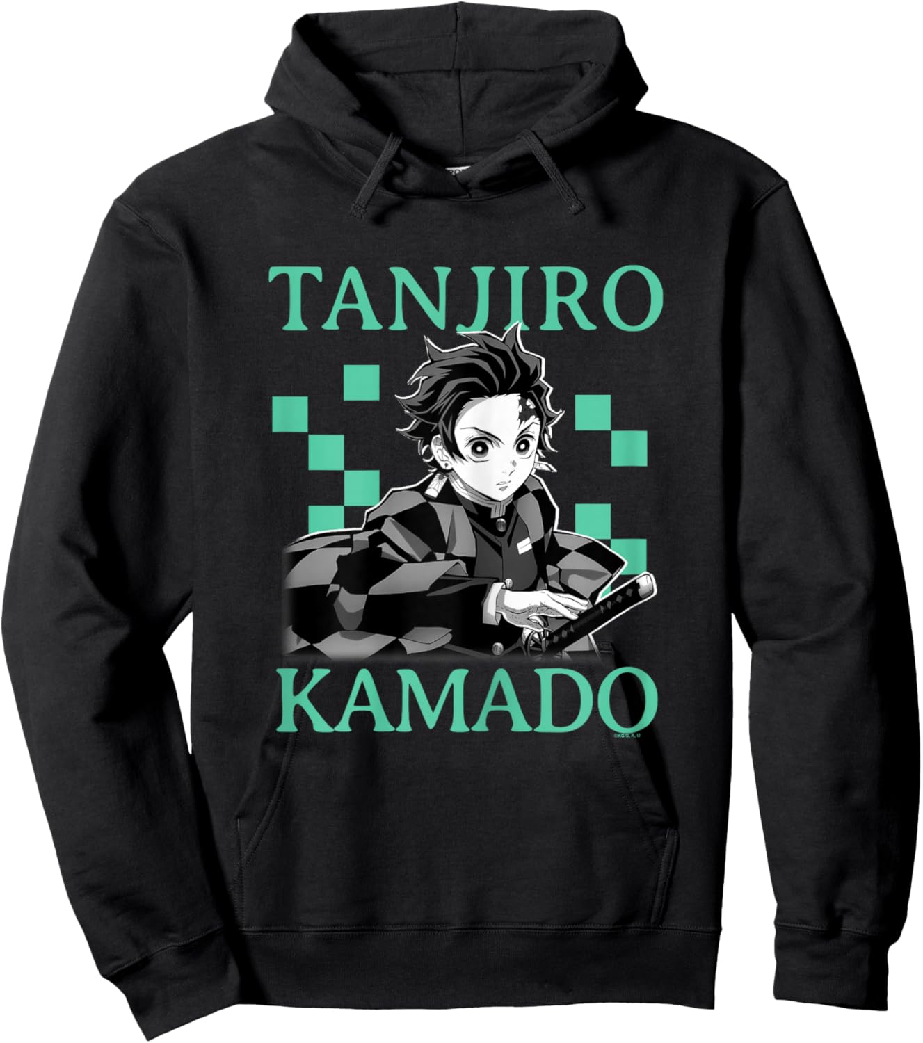 Demon Slayer: Kimetsu no Yaiba Tanjiro Kamado Classic Haori Hoodie - Hoodie | Black