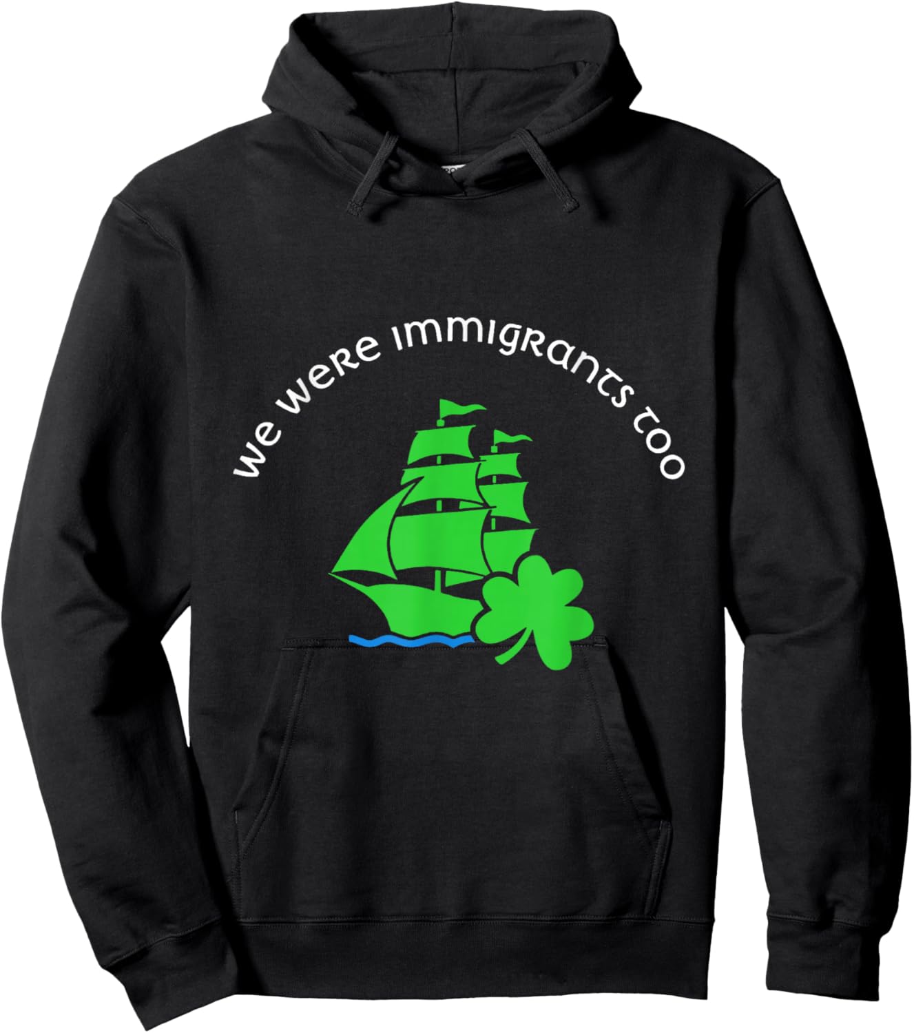 T-Shirt Hoodie - Hoodie | Black