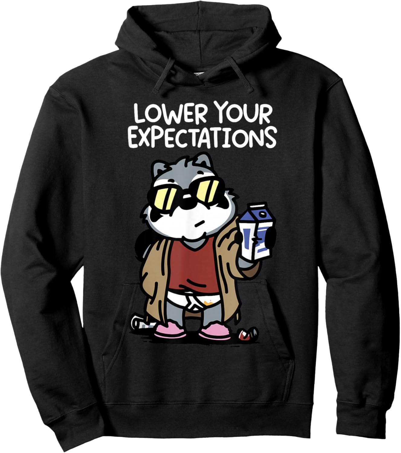 Lower Your Expectations Hoodie - Hoodie | Black