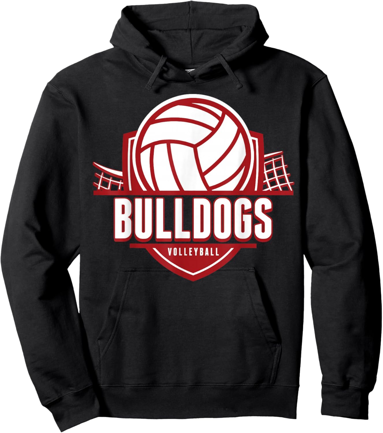 Bulldogs Volleyball Back to School Spirit M Hoodie - Hoodie | Black