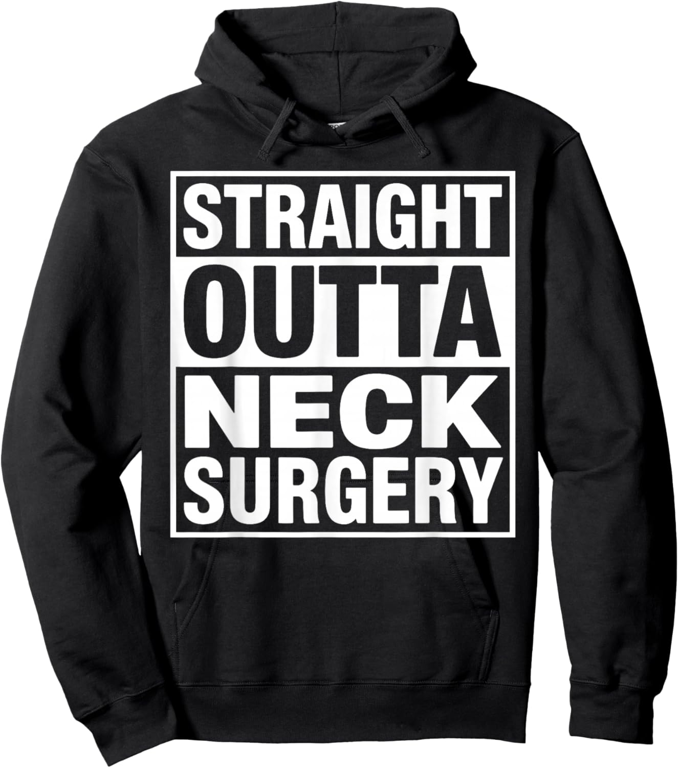 Funny Neck Surgery Art Women Injury Neck Surgery Hoodie - Hoodie | Black