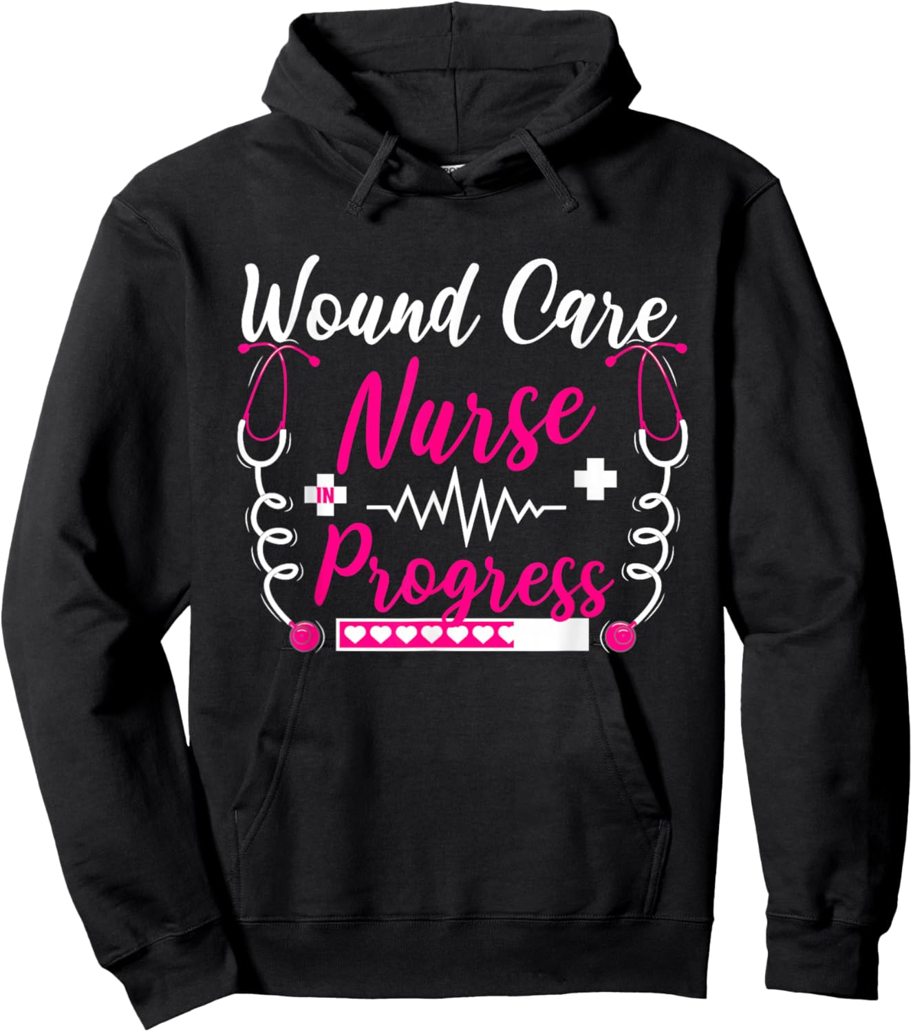 Wound Care Nurse in Progress Future Injury Care RN Graduate Hoodie - Hoodie | Black