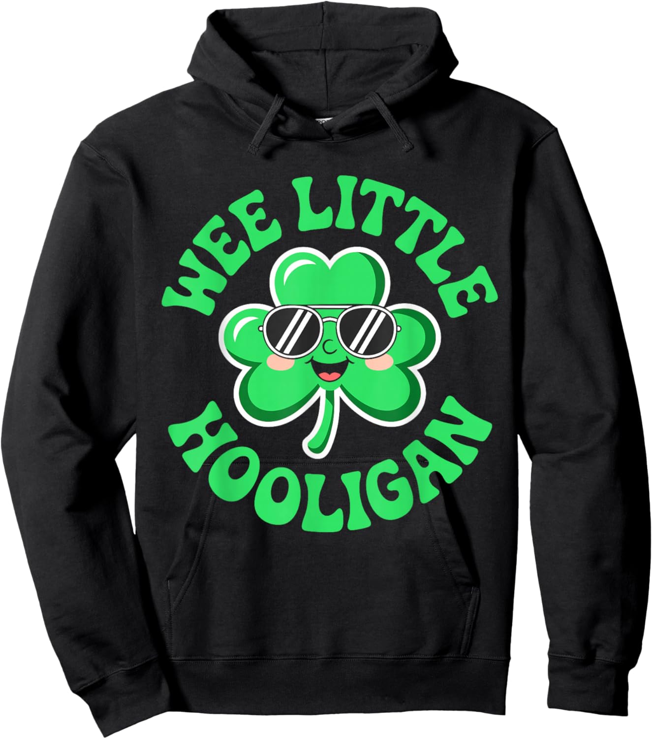 Wee Little Hooligan Shirt St Patricks Day Boys Girls Kids Hoodie - Hoodie | Black
