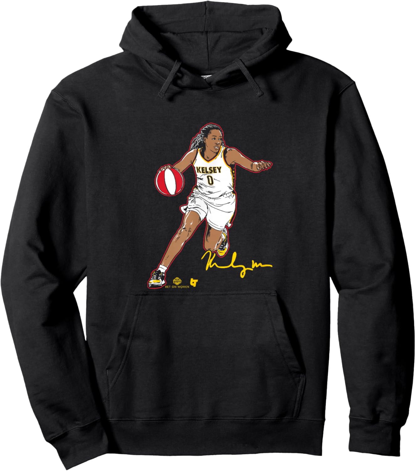 Kelsey Mitchell - Superstar Pose - Indiana Basketball Hoodie - Hoodie | Black