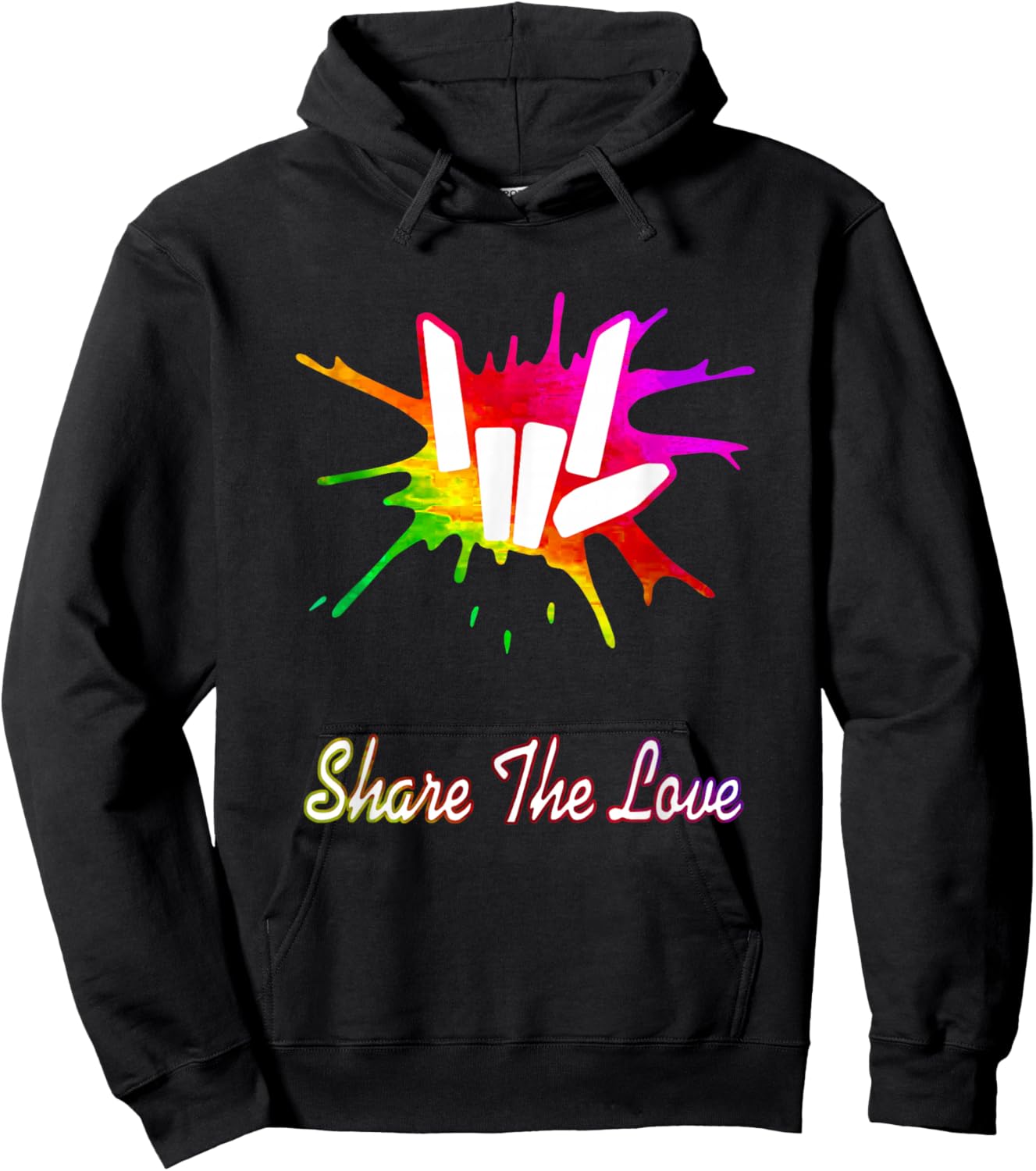 Sharer Share The Love Merch Kids Birthday Gifts Hoodie - Hoodie | Black