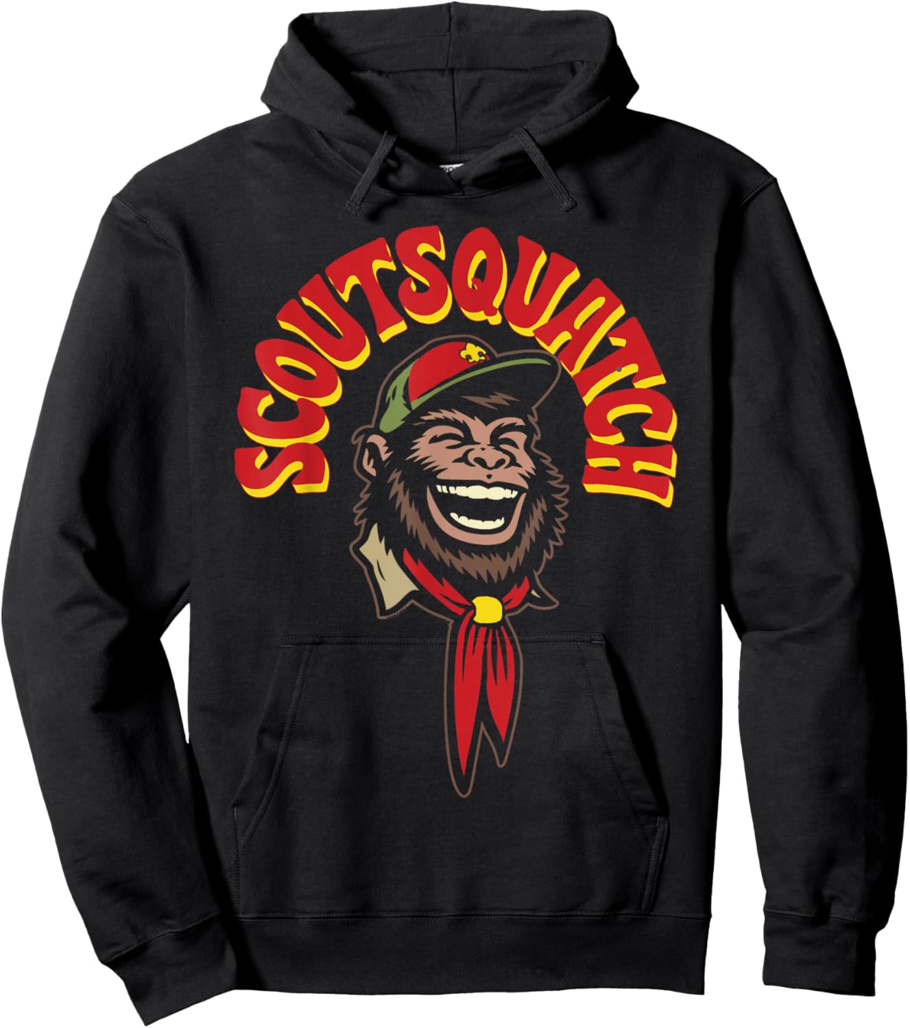 ScoutSquatch! Bigfoot Scouting America Sasquatch Funny Hoodie - Hoodie | Black