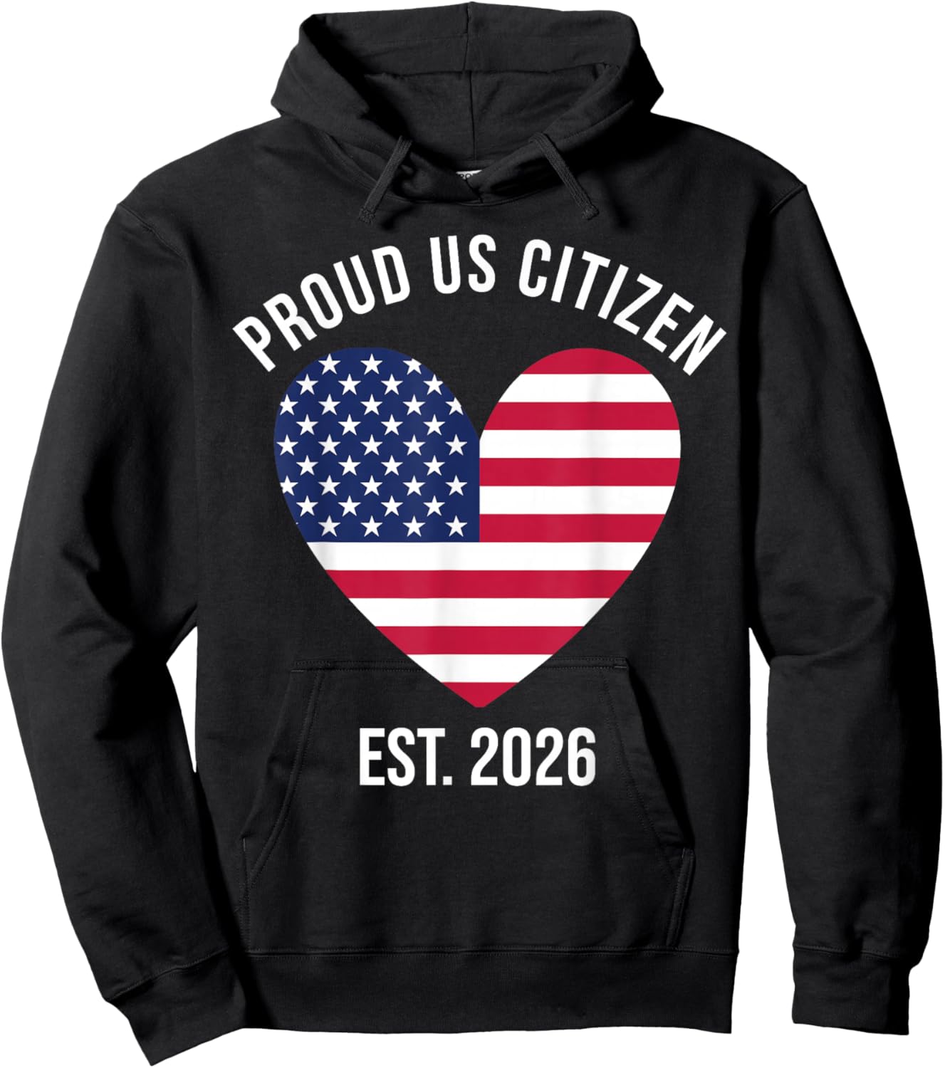 US Citizenship 2026 Decoration USA New American Citizen Hoodie - Hoodie | Black