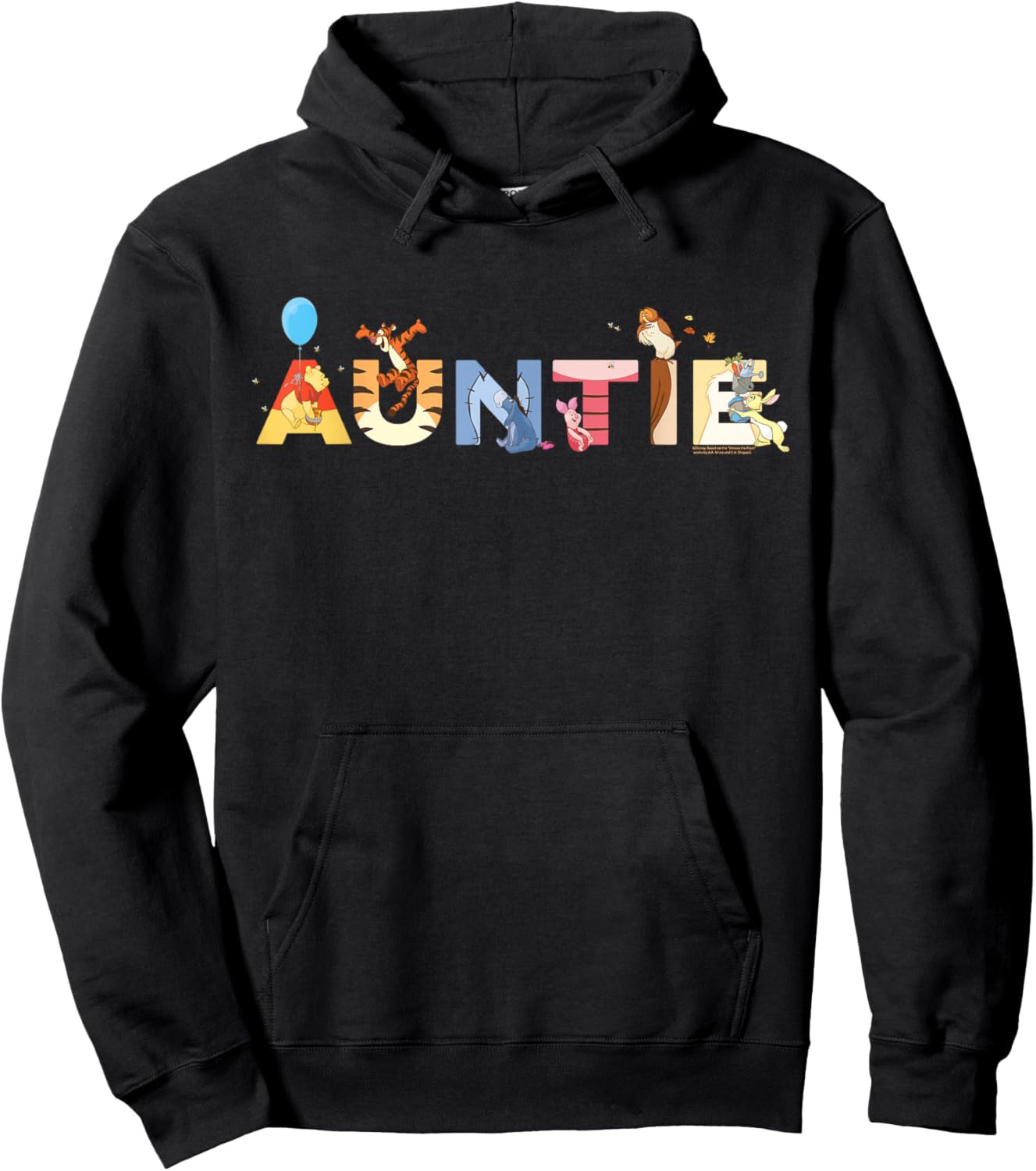 Disney Winnie The Pooh & Friends Auntie Family Disney Trip Hoodie - Hoodie | Black