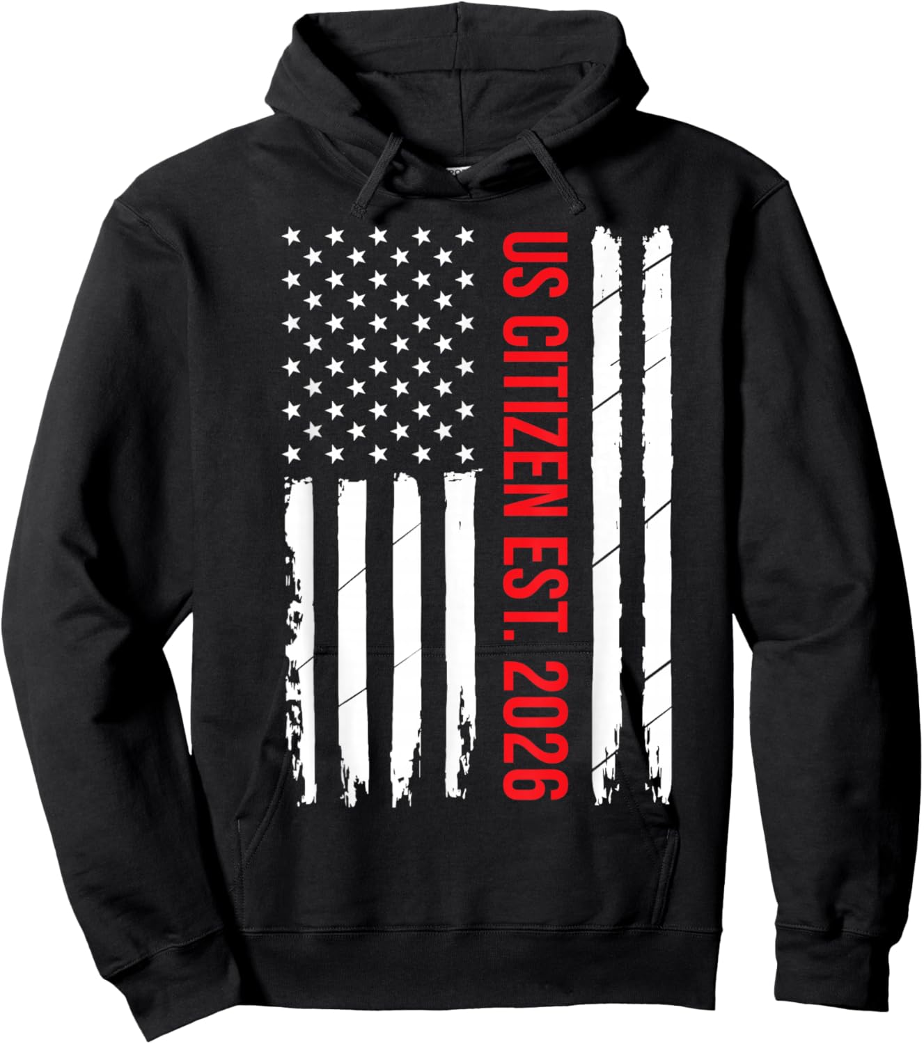 US Citizenship 2026 Decoration USA New American Citizen Hoodie - Hoodie | Black