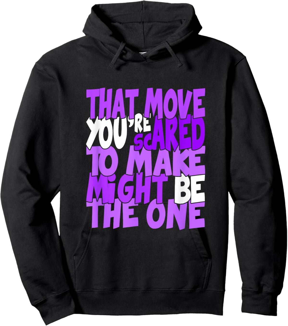 Purple Color Might Be The One Purple Graphic Hoodie - Hoodie | Black