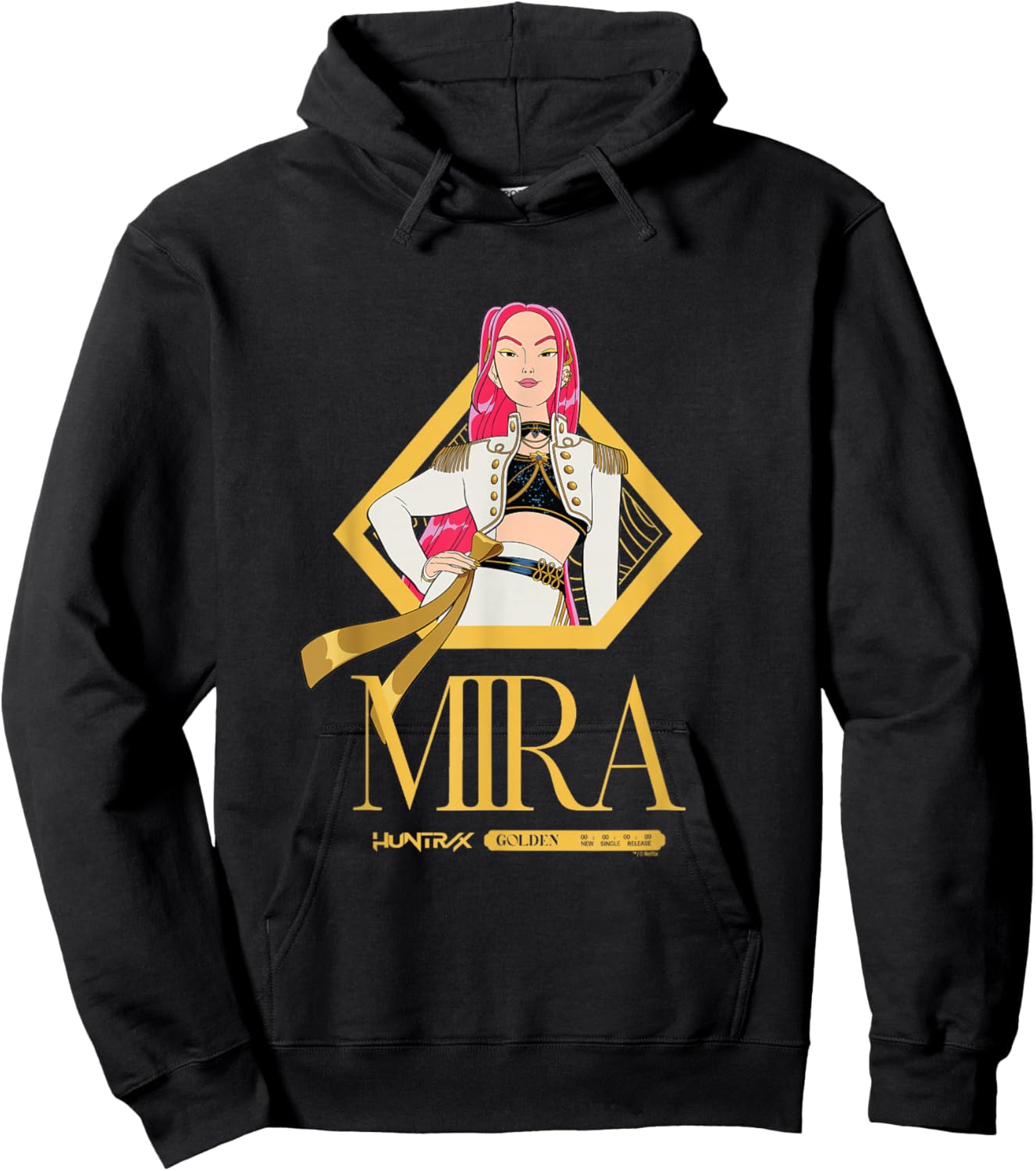 Kpop Demon Hunters Golden Mira Officially Licensed Hoodie - Hoodie | Black