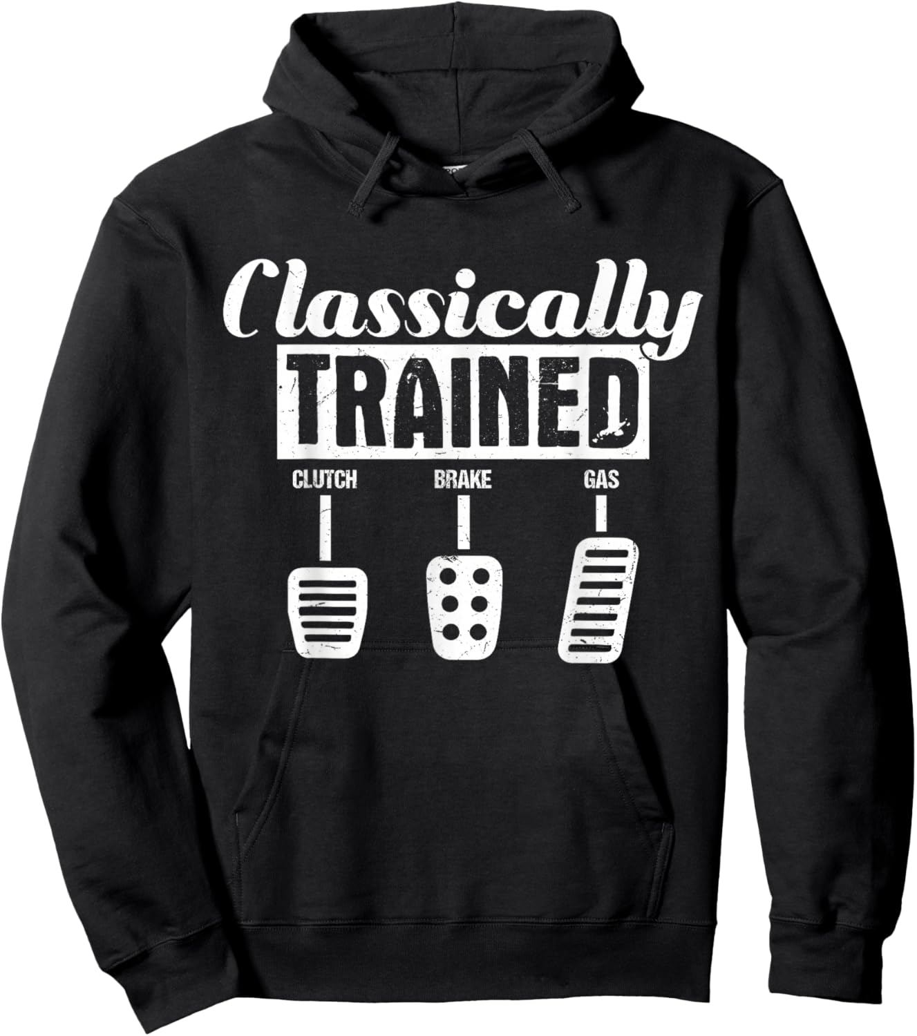 Classically Trained Clutch Brake Gas Manual car Hoodie - Hoodie | Black