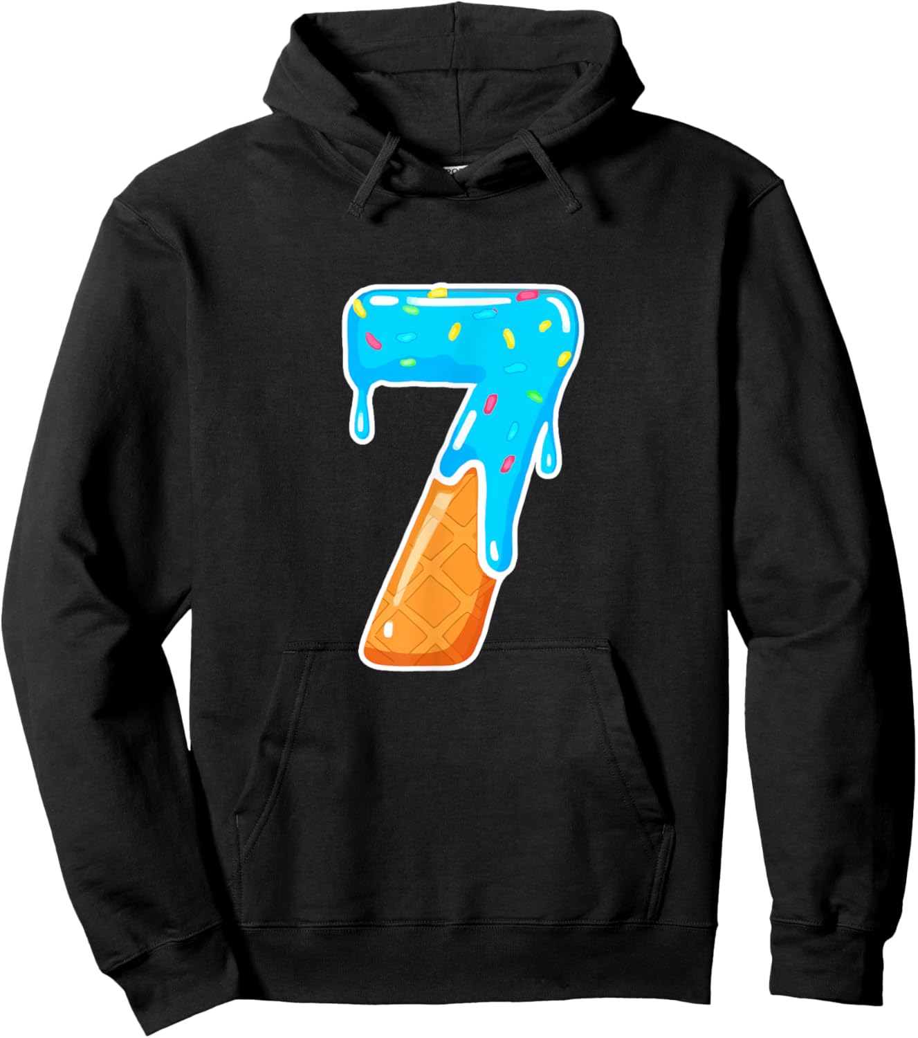 67 Ice Cream Drip Meme Funny 6 7 Costume Couple Hoodie - Hoodie | Black