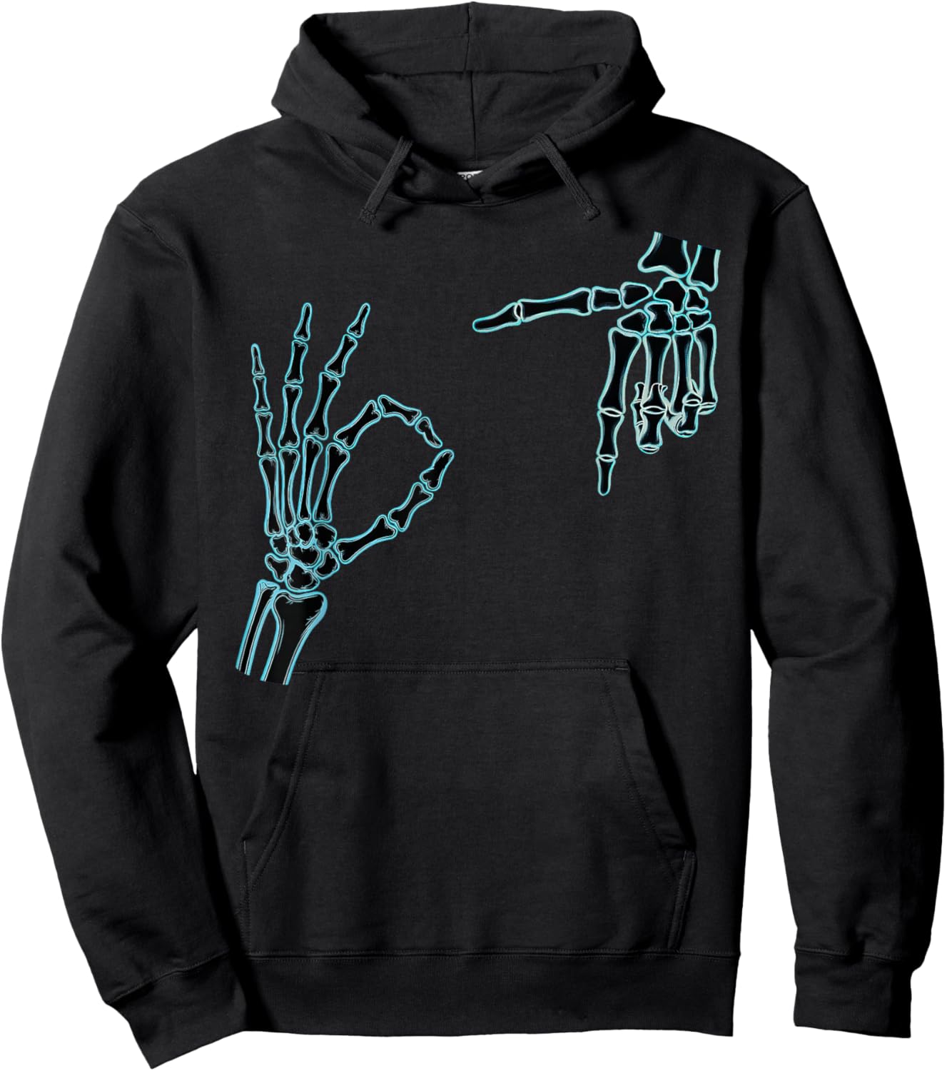 67 Meme Skeleton Hand 6 7 Halloween Six Seven Hoodie - Hoodie | Black