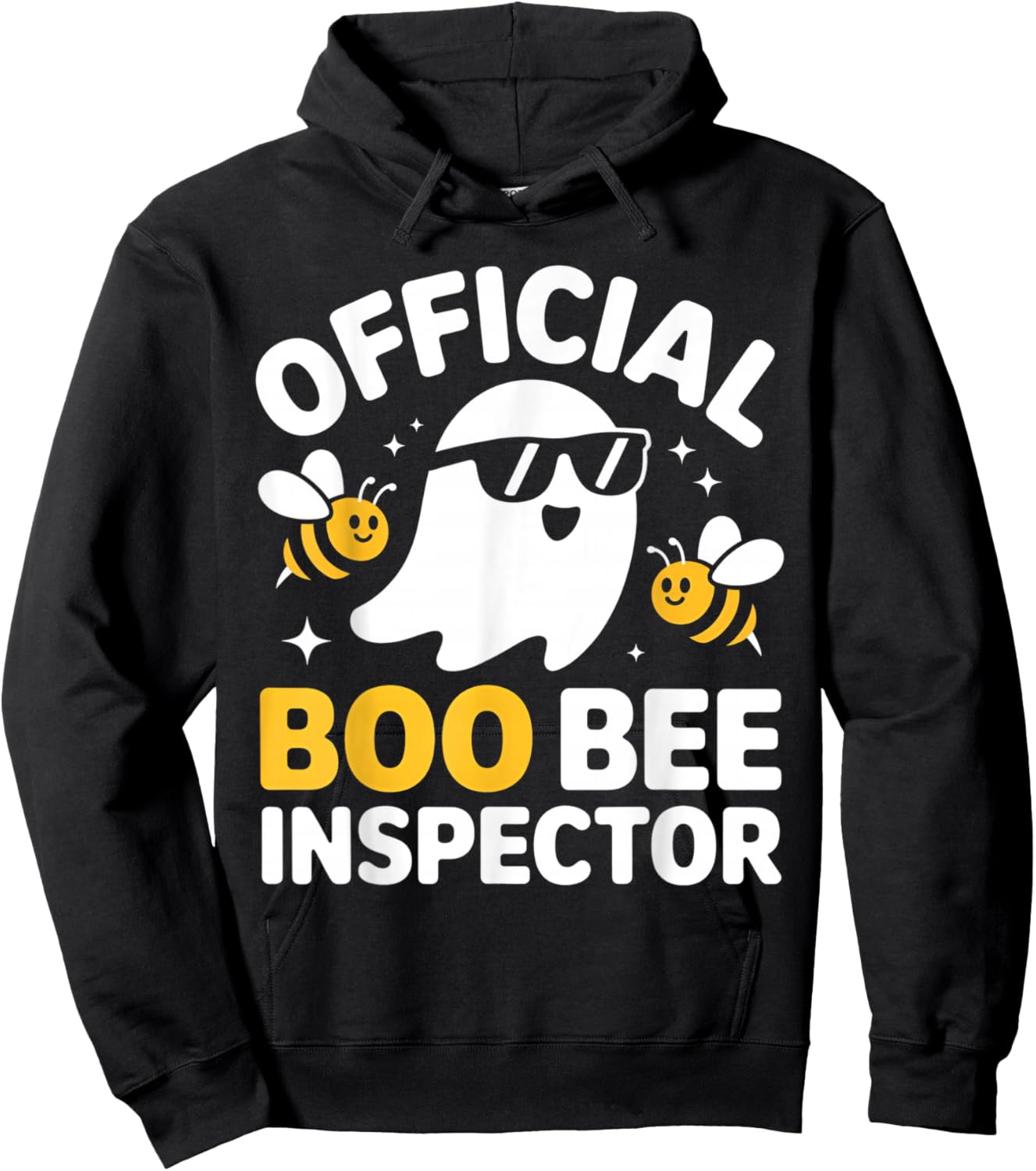 Halloween Boo Official Bee Inspector Funny Costume Men Women Hoodie - Hoodie | Black