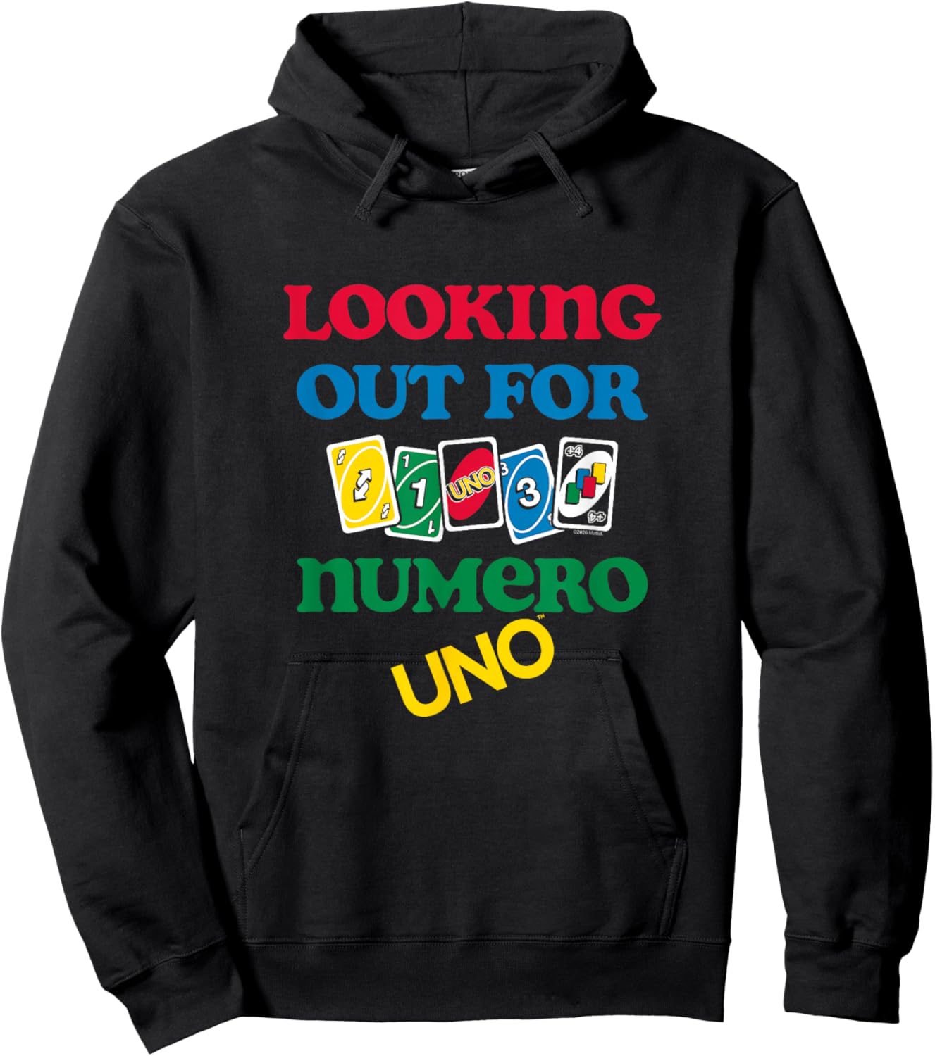 Mattel - UNO - Looking Out for Numero Uno Hoodie - Hoodie | Black
